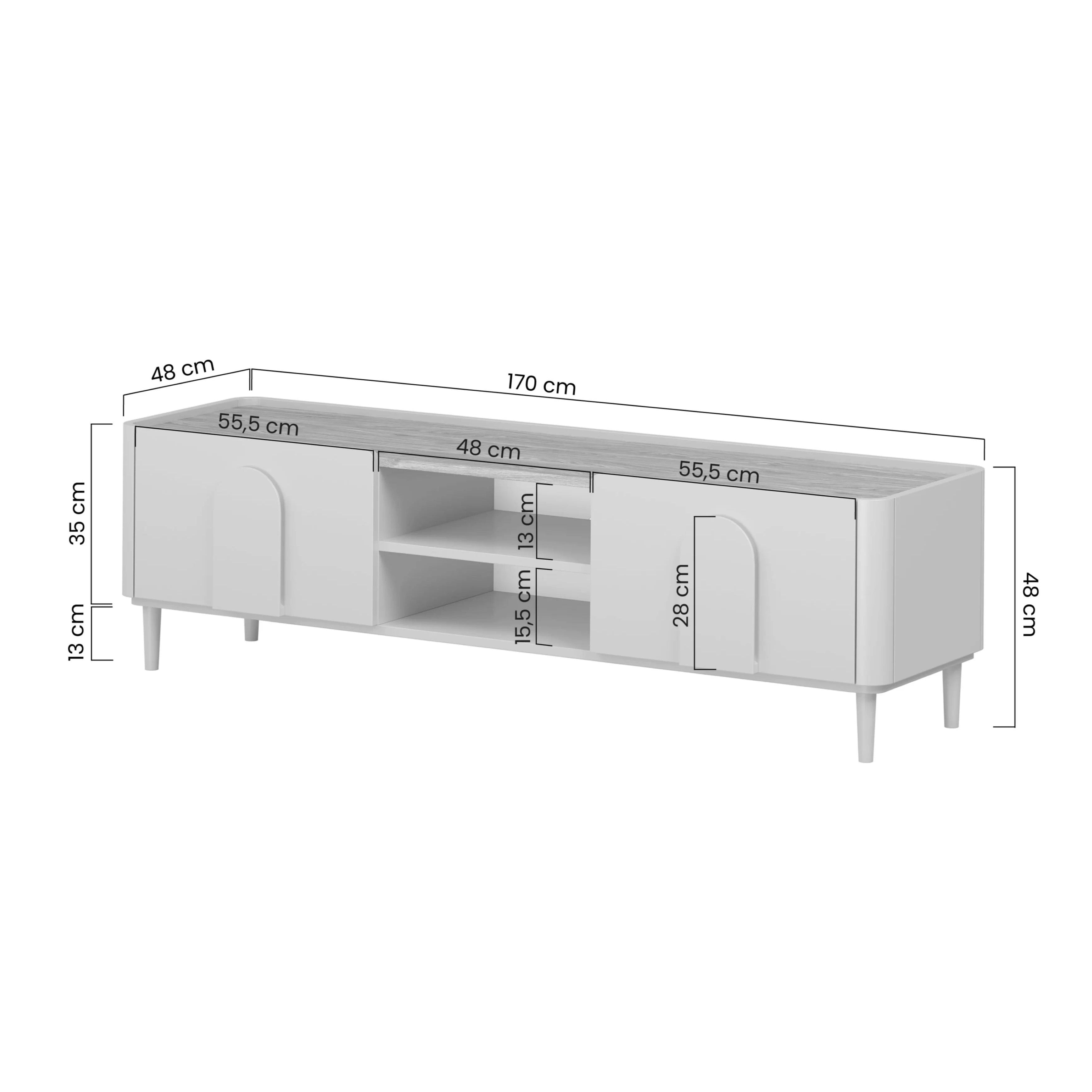 TV Komoda Amilio 170 cm, Materijal: MDF