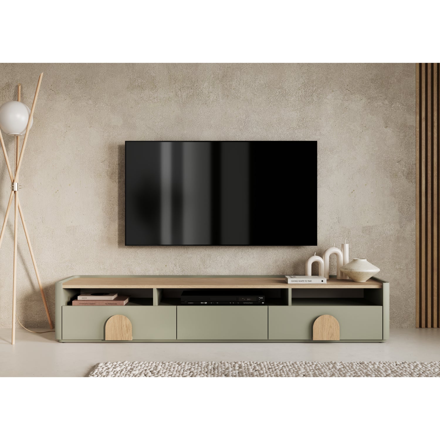 TV Komoda Amilio 200 cm, Materijal: MDF