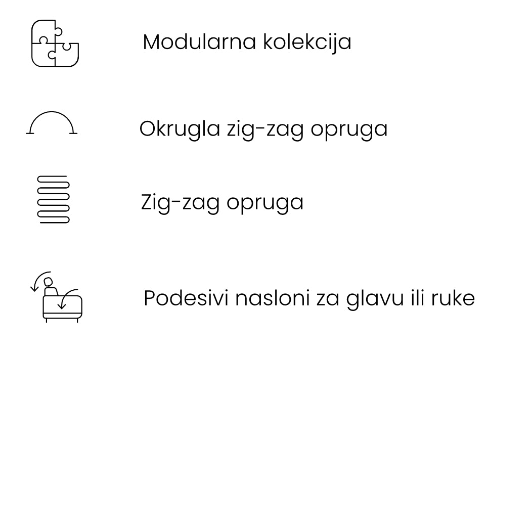 Modularna sofa Buffalo 291x111cm, Materijal: Mogućnost izbora