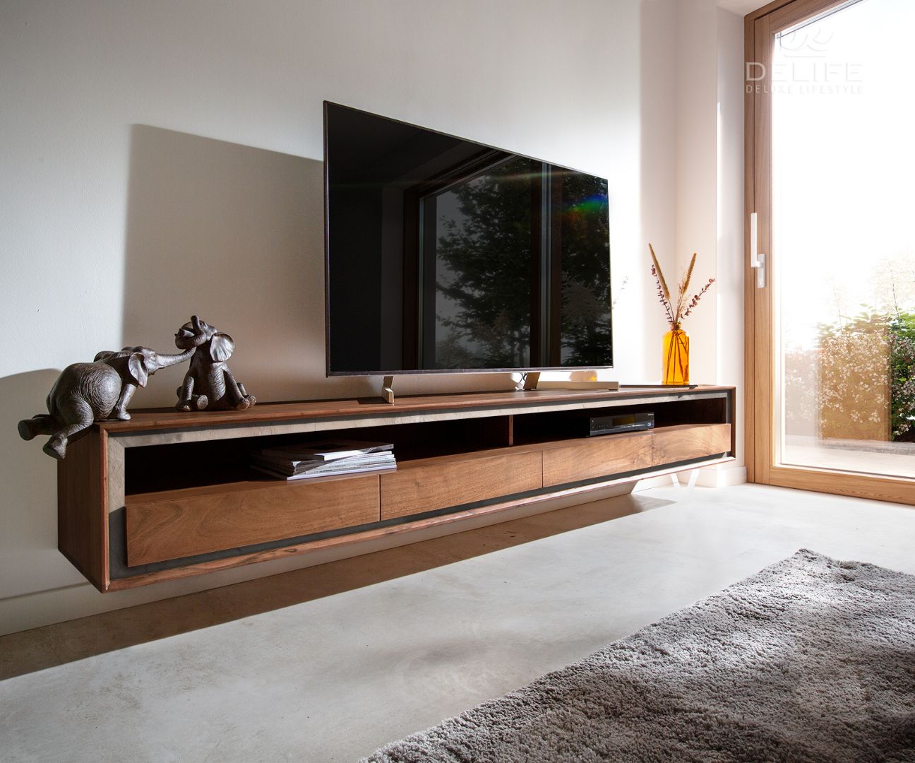 Komoda Stonegrace 240cm, Materijal: Bagrem