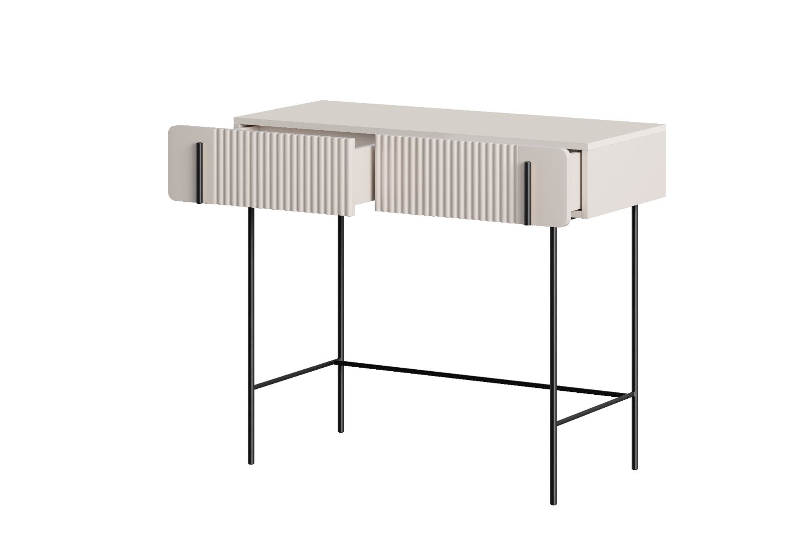 Pomoćni stolić Malmi 100cm, 2 Ladice, Materijal: MDF