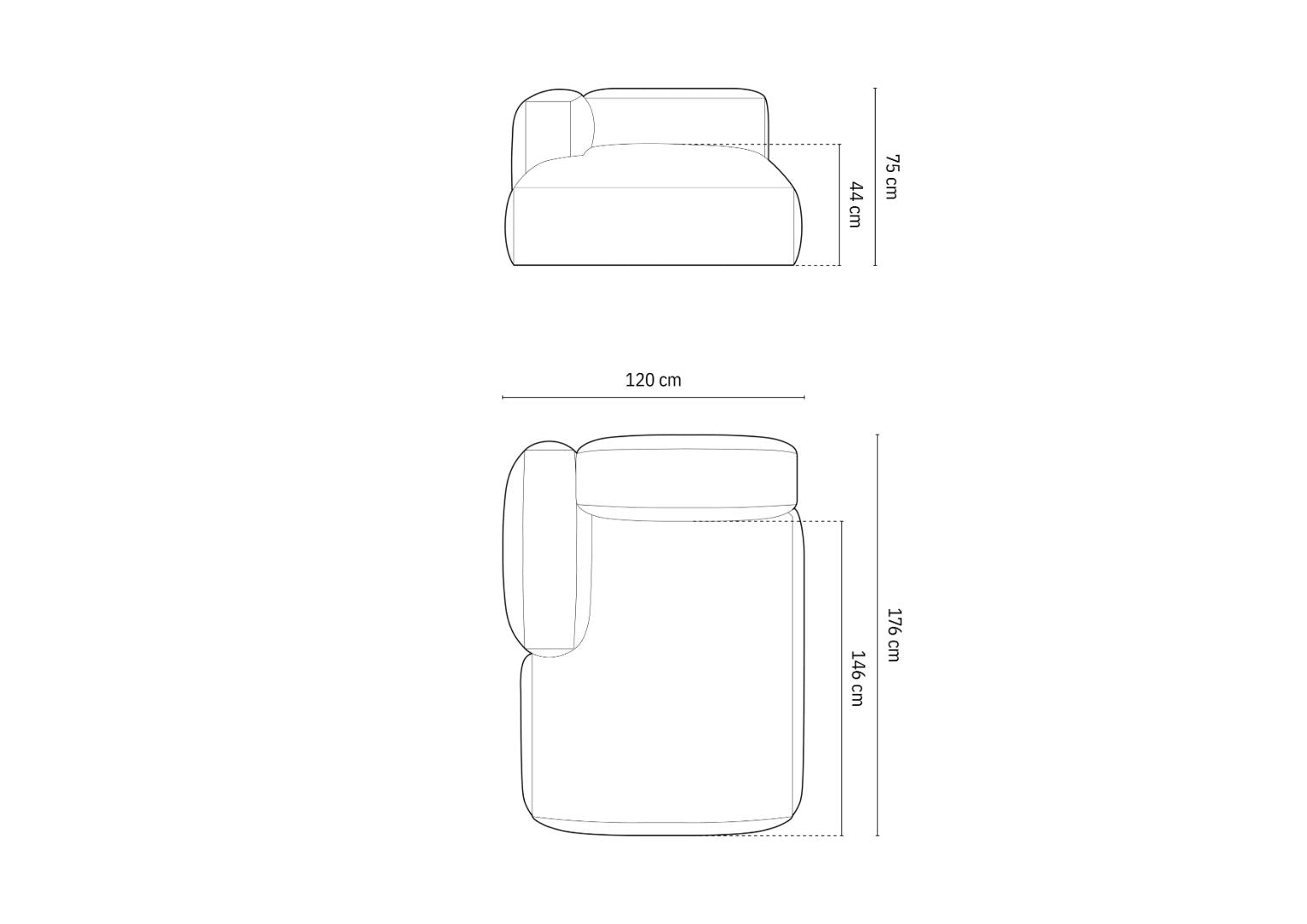 Modul Martina 120x176cm, Materijal: Rebrasta tkanina