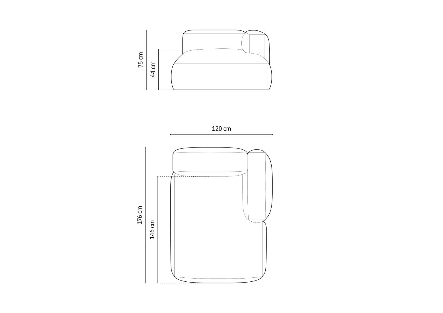 Modul Martina 120x176cm, Materijal: Rebrasta tkanina