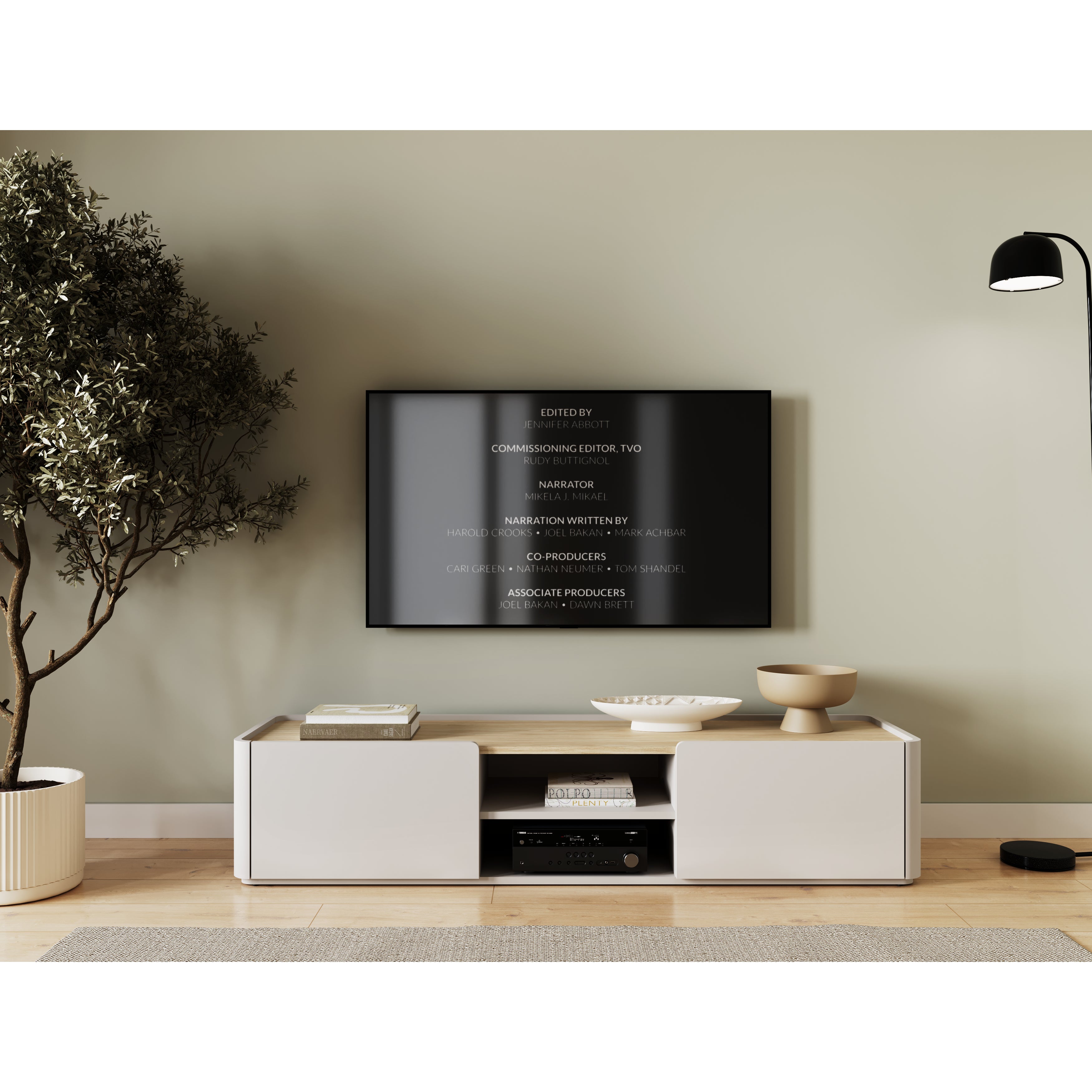 TV Komoda Elivo 170cm, Materijal: MDF,Melaminska ploča