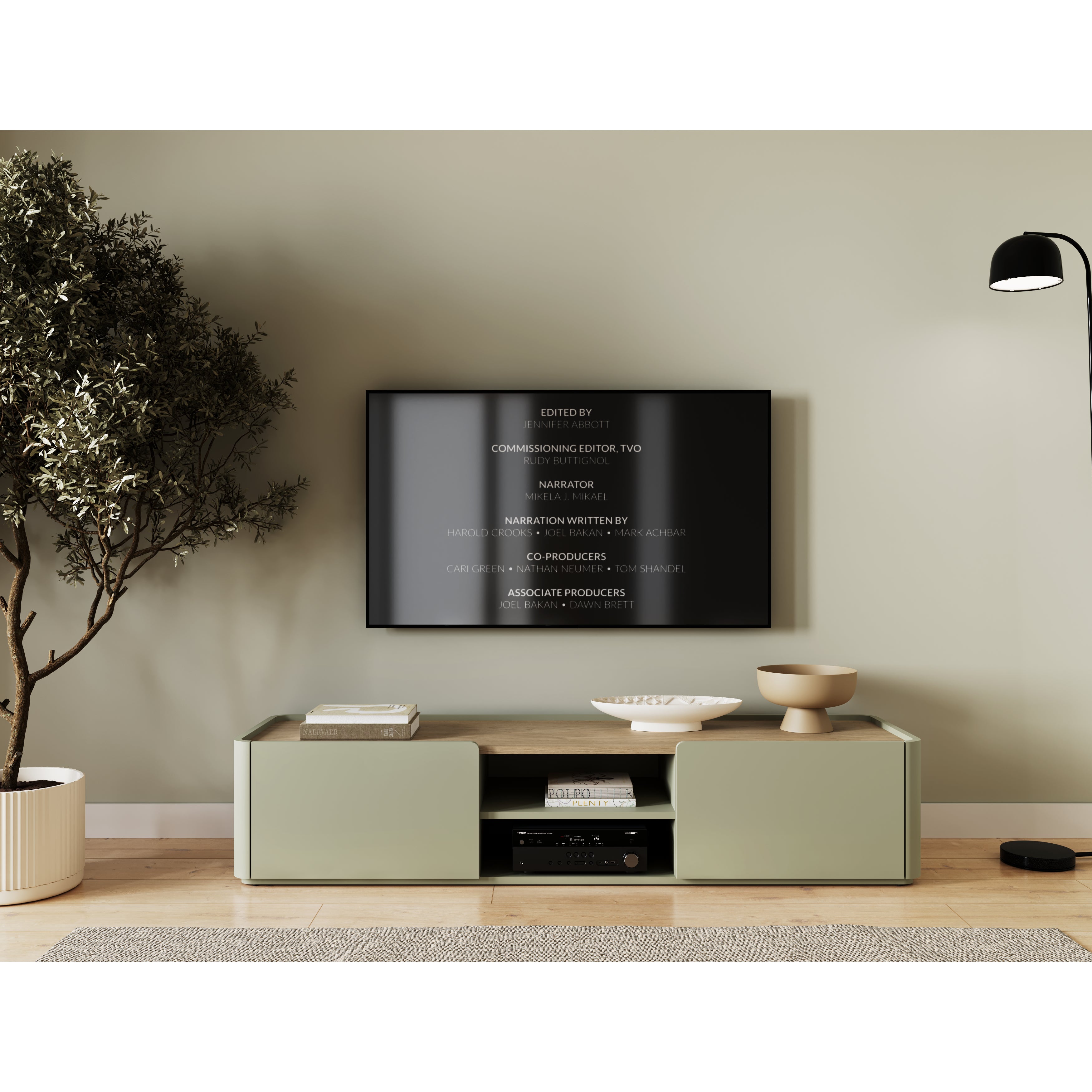 TV Komoda Elivo 170cm, Materijal: MDF,Melaminska ploča