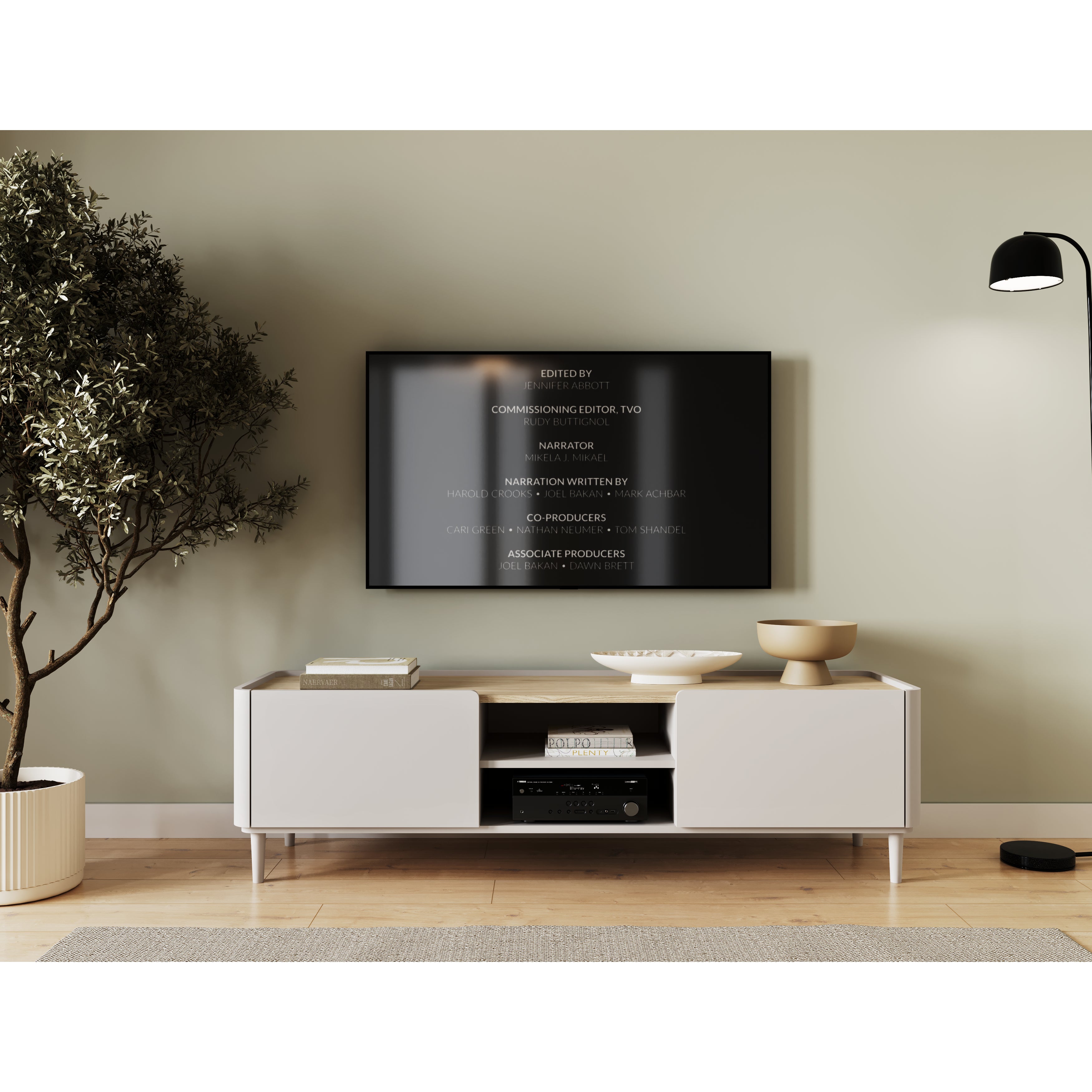 TV Komoda Elivo 170cm, Materijal: MDF,Melaminska ploča