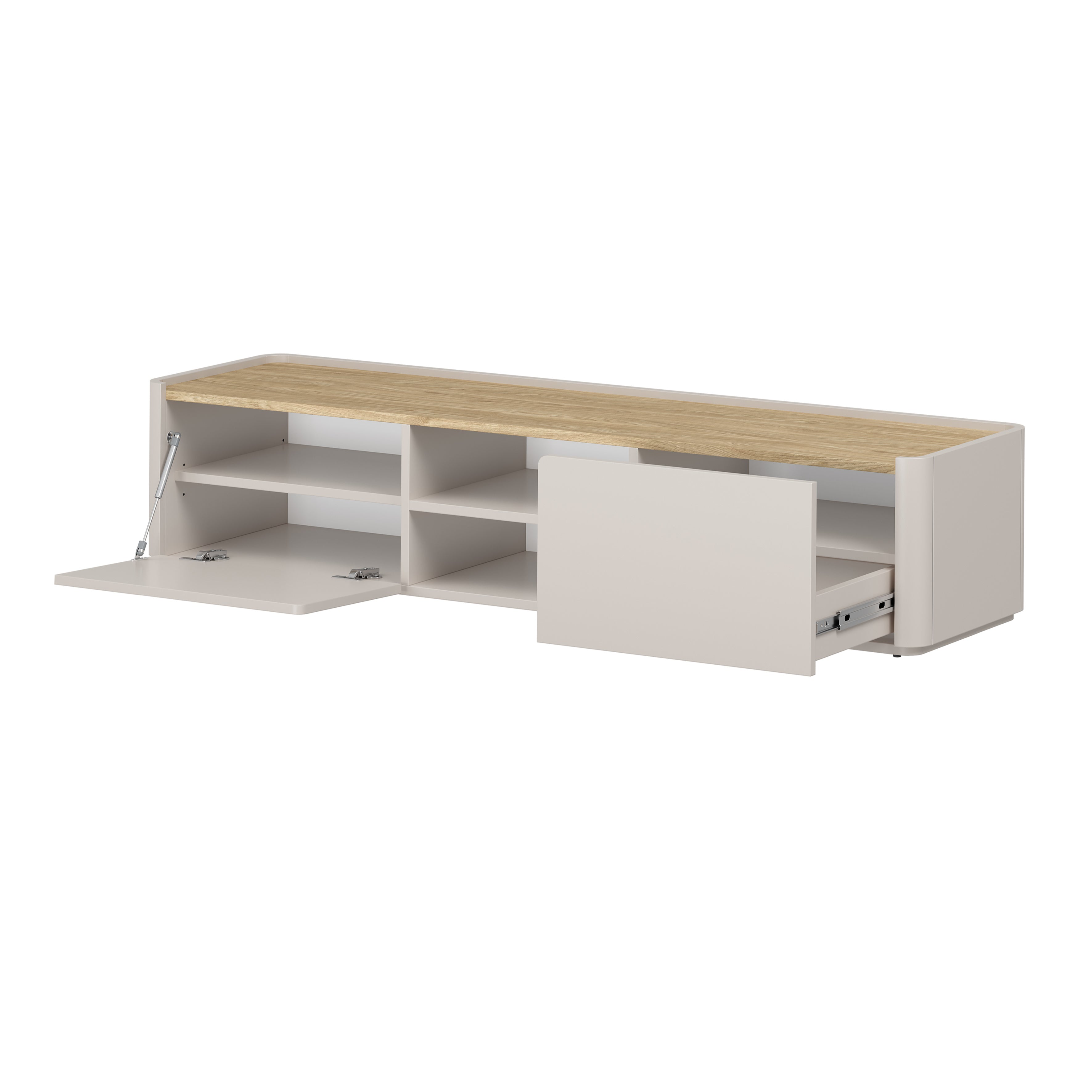 TV Komoda Elivo 170cm, Materijal: MDF,Melaminska ploča