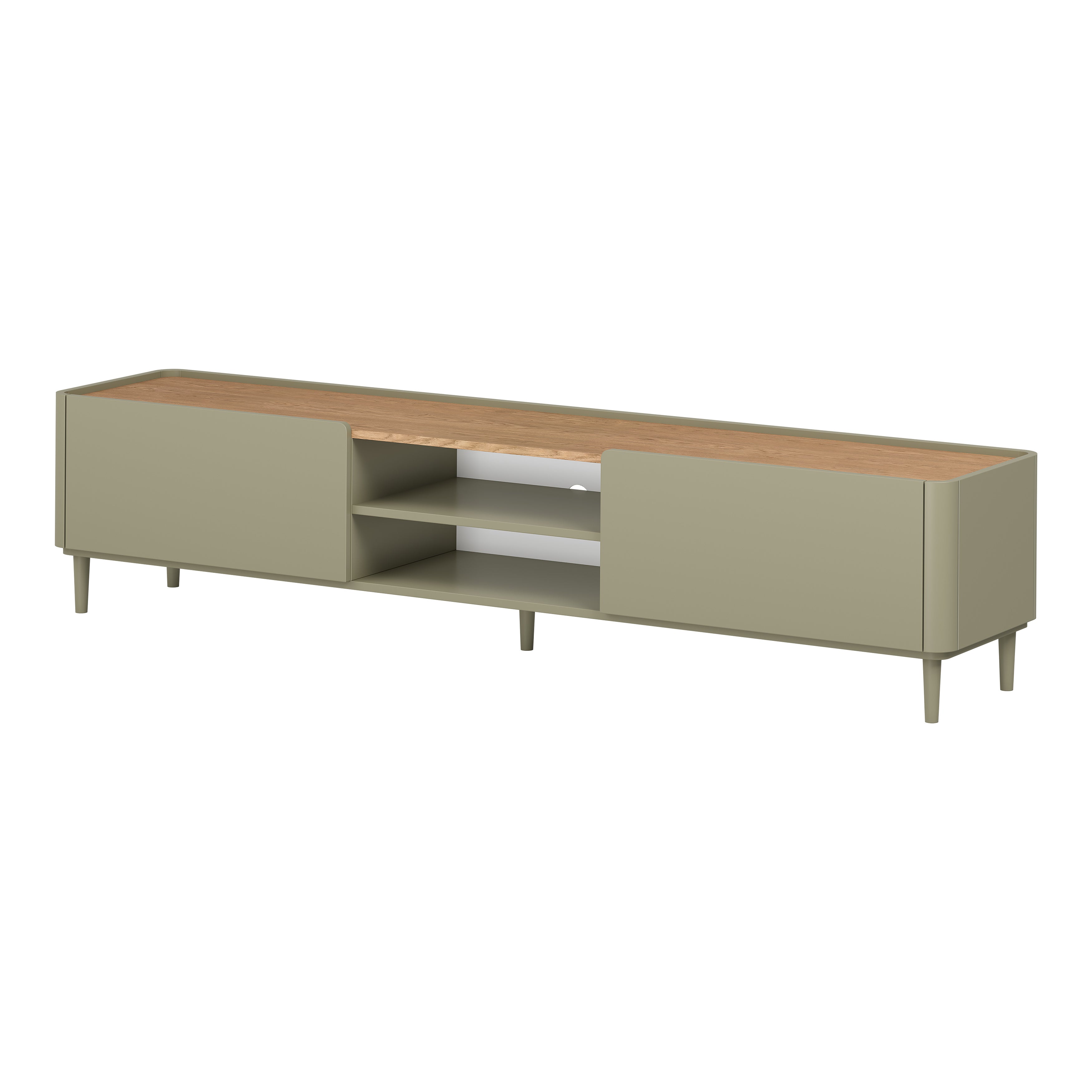 TV Komoda Elivo 220cm, Materijal: MDF,Melaminska ploča