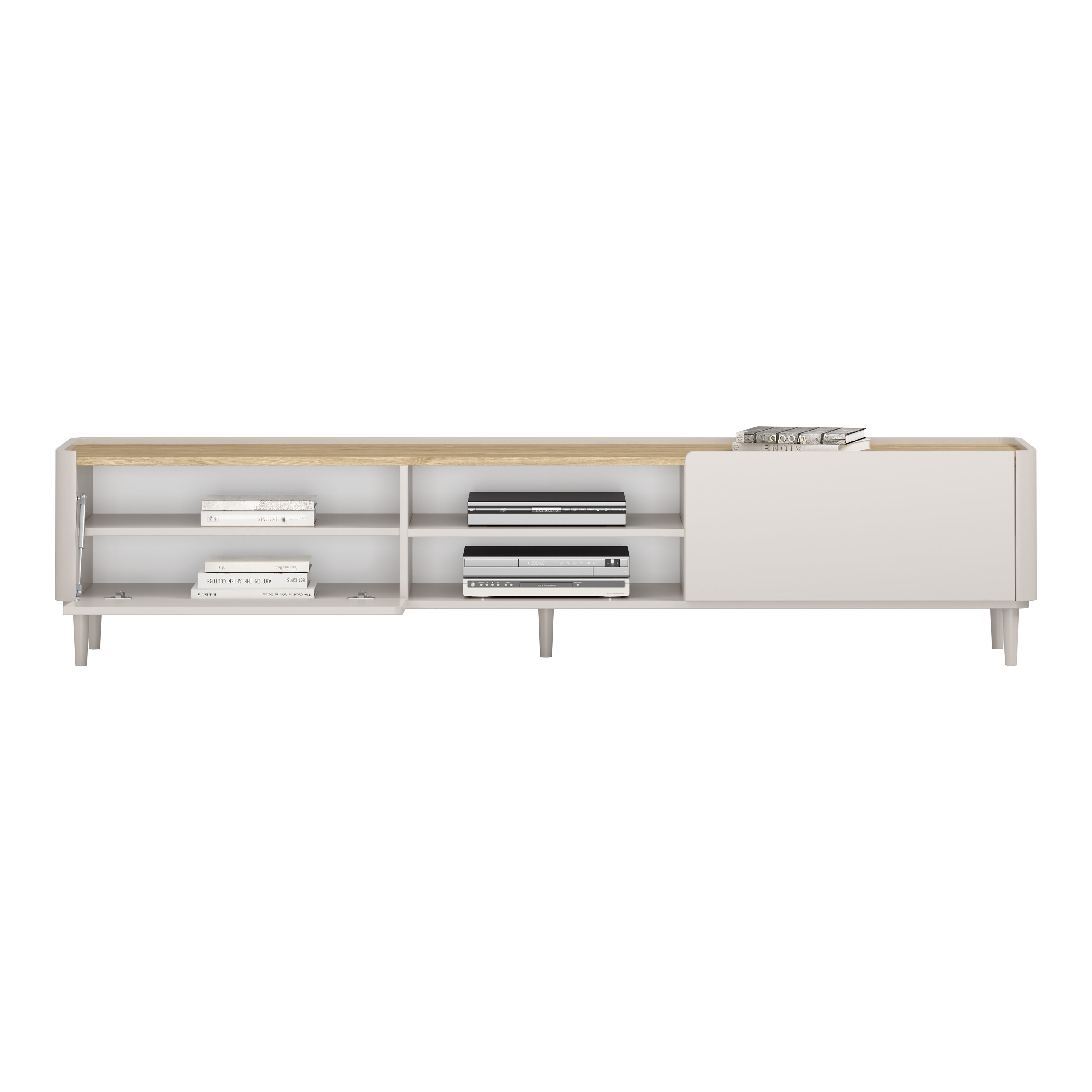 TV Komoda Elivo 220cm, Materijal: MDF,Melaminska ploča