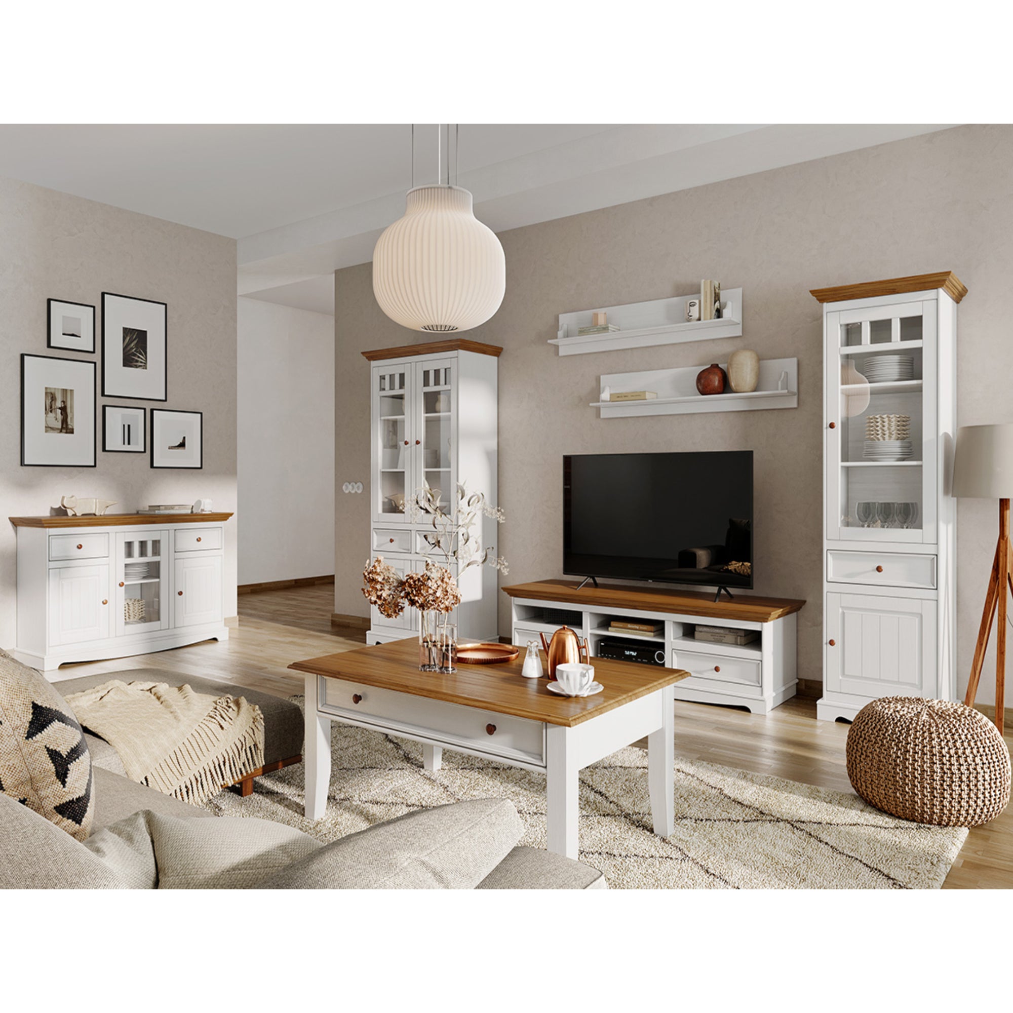Klub stolić Belluno 122x70 cm, Materijal: Masivna Borovina