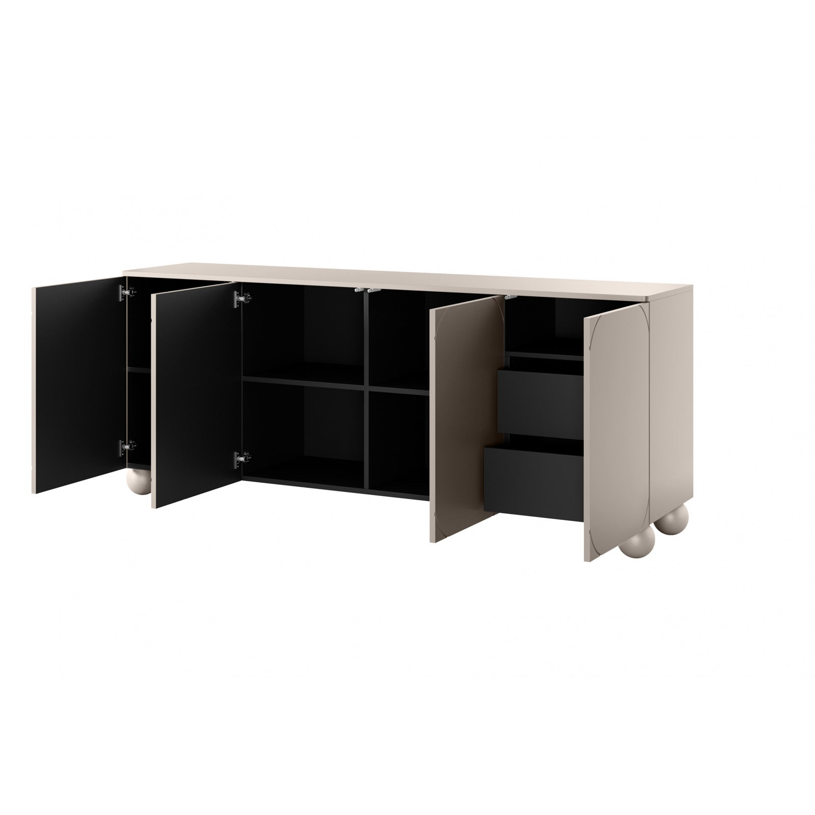 Komoda Sonatia 200cm, 4 vrata i 2 ladice, Materijal: MDF