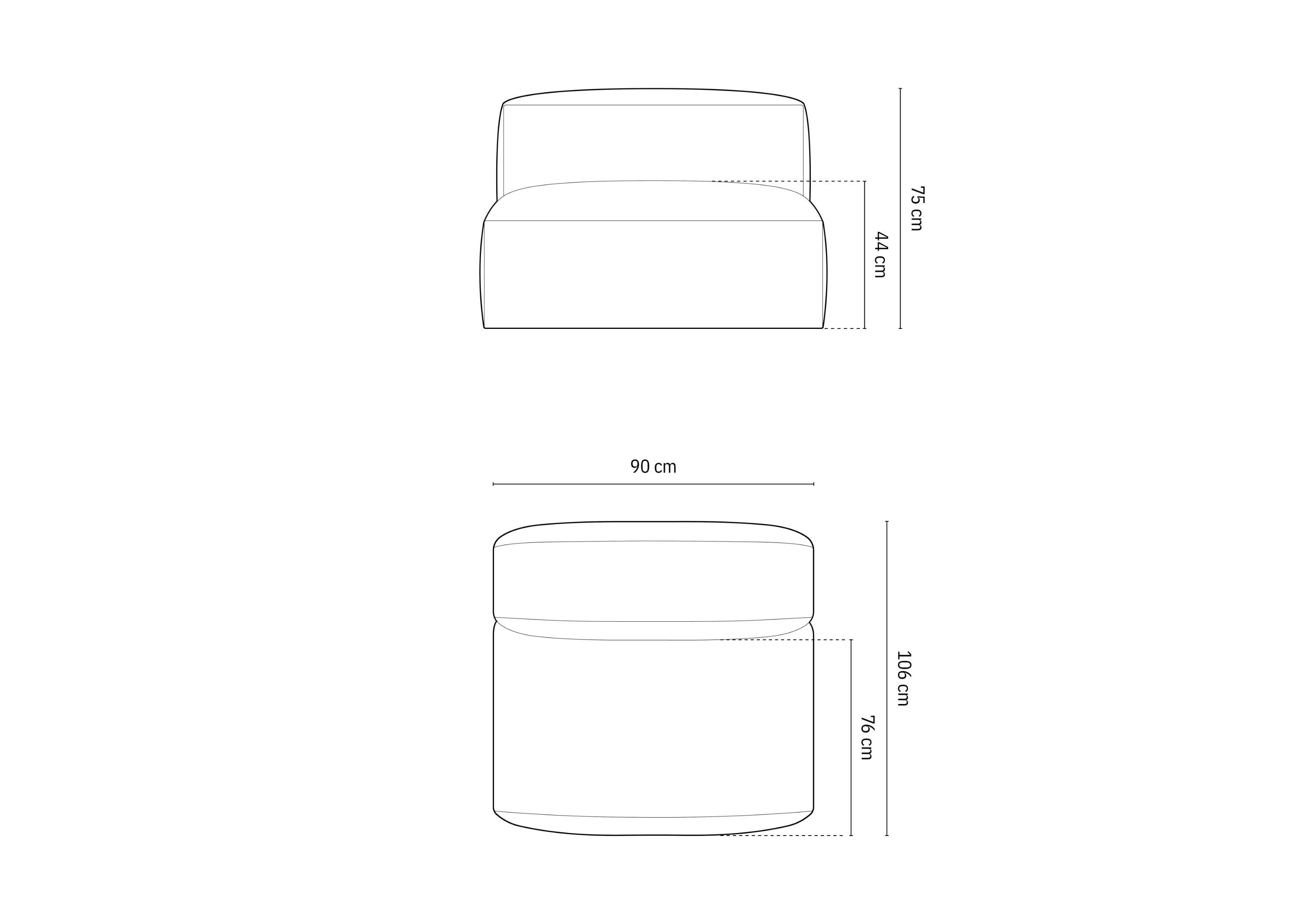 Modul Martina 90x106cm, Materijal: Strukturirana tkanina