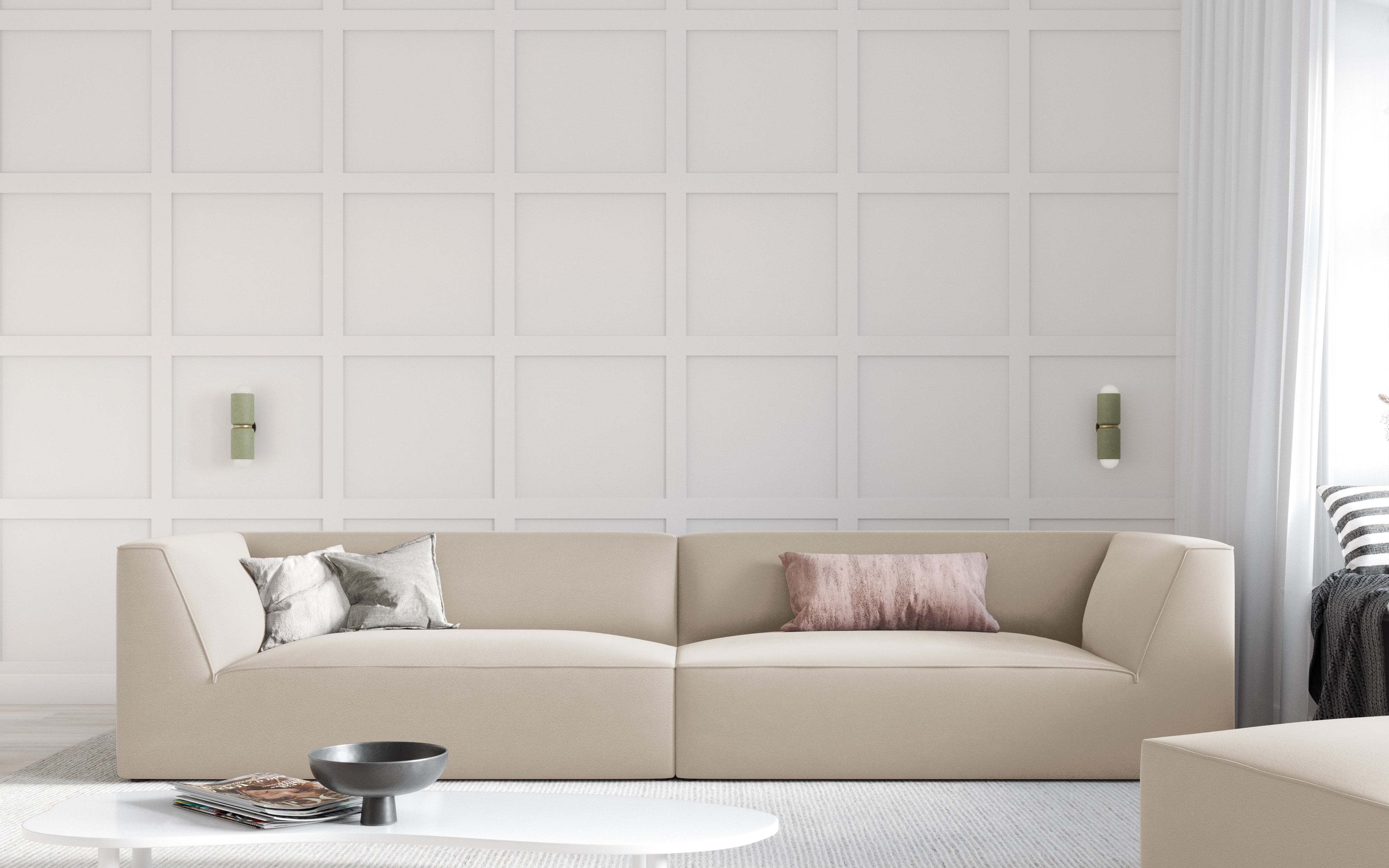 Sofa Ruby 302x93cm, Materijal: Baršun