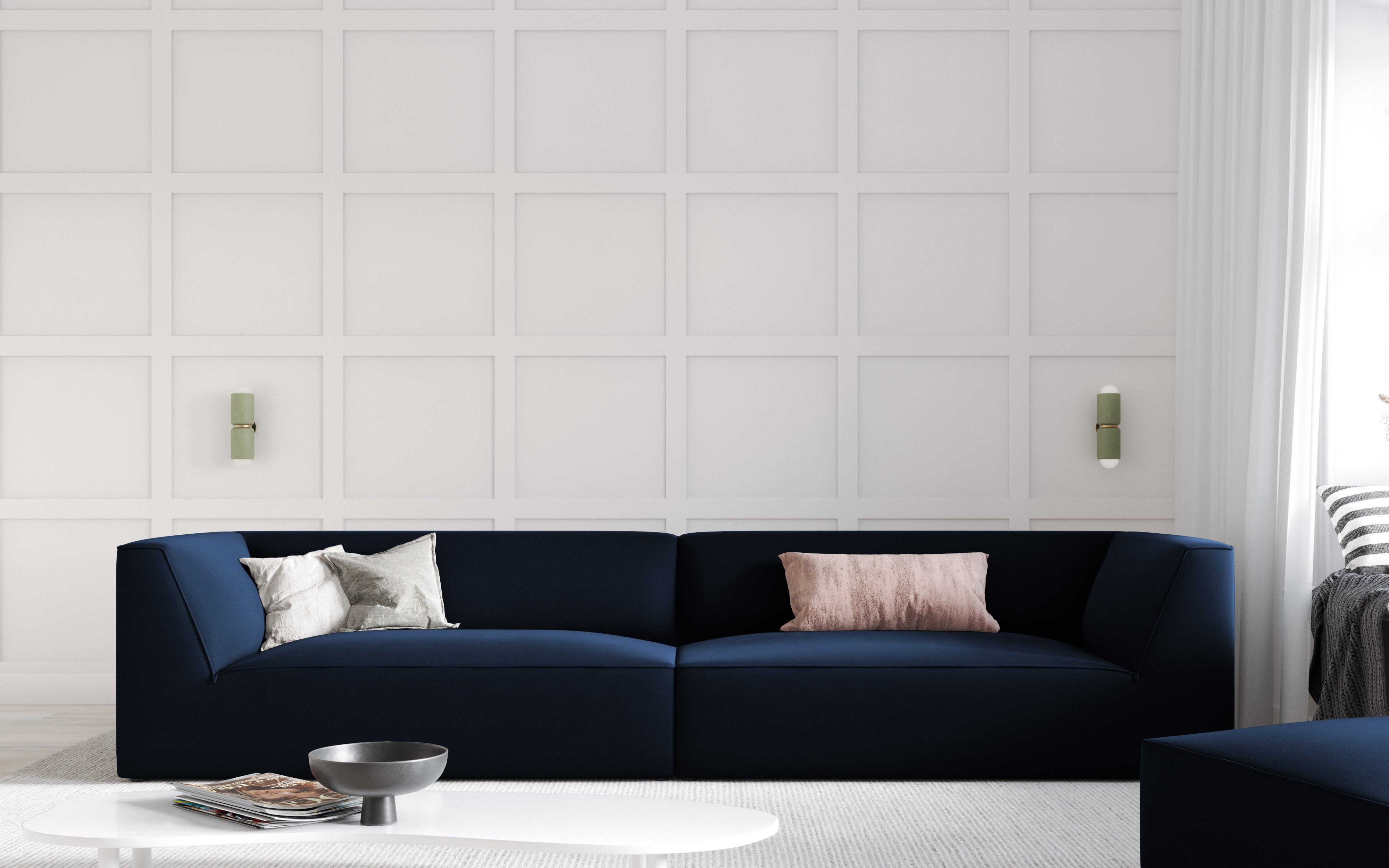 Sofa Ruby 302x93cm, Materijal: Baršun