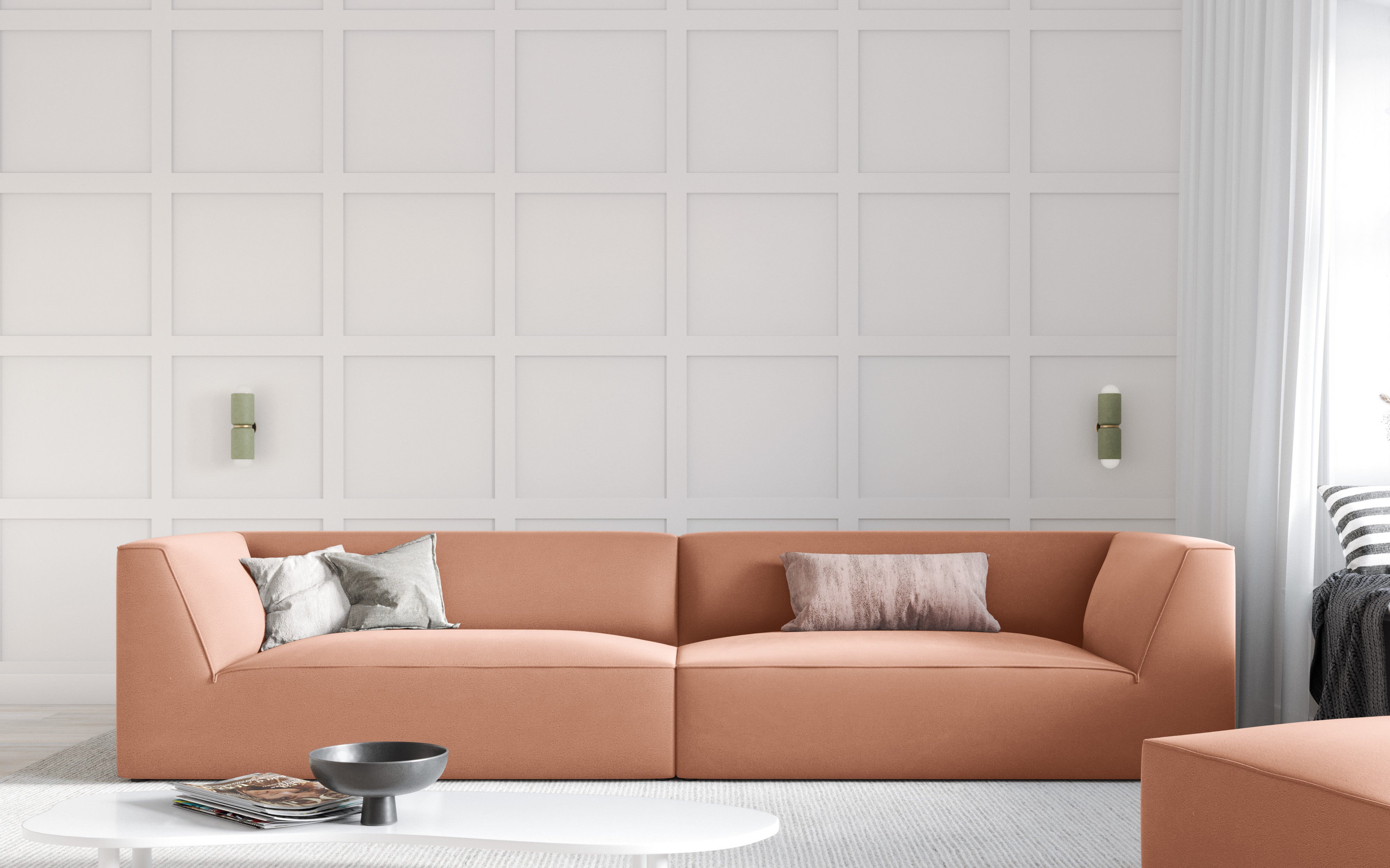 Sofa Ruby 302x93cm, Materijal: Baršun