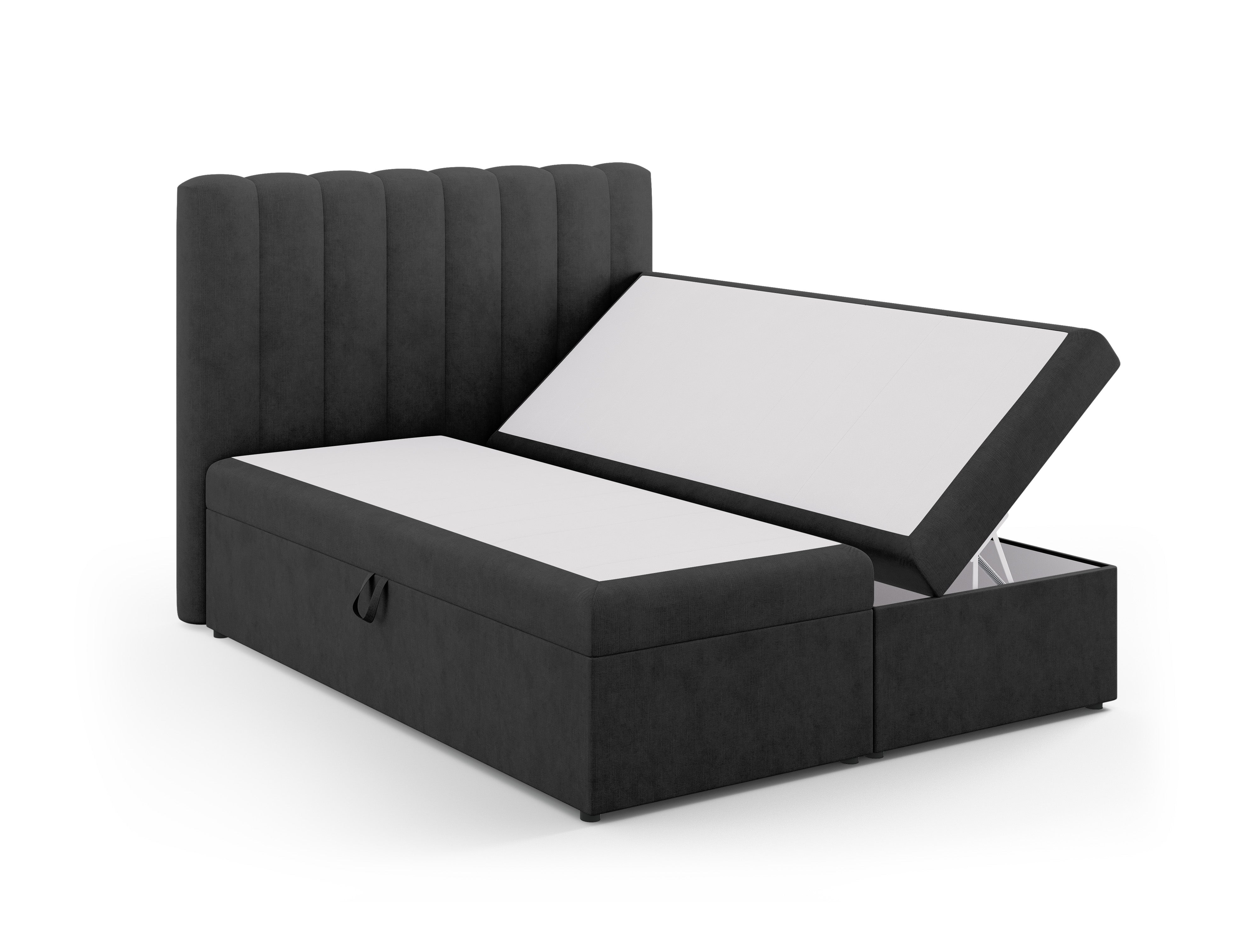 Box spring krevet Kelp, Materijal: Strukturirana tkanina