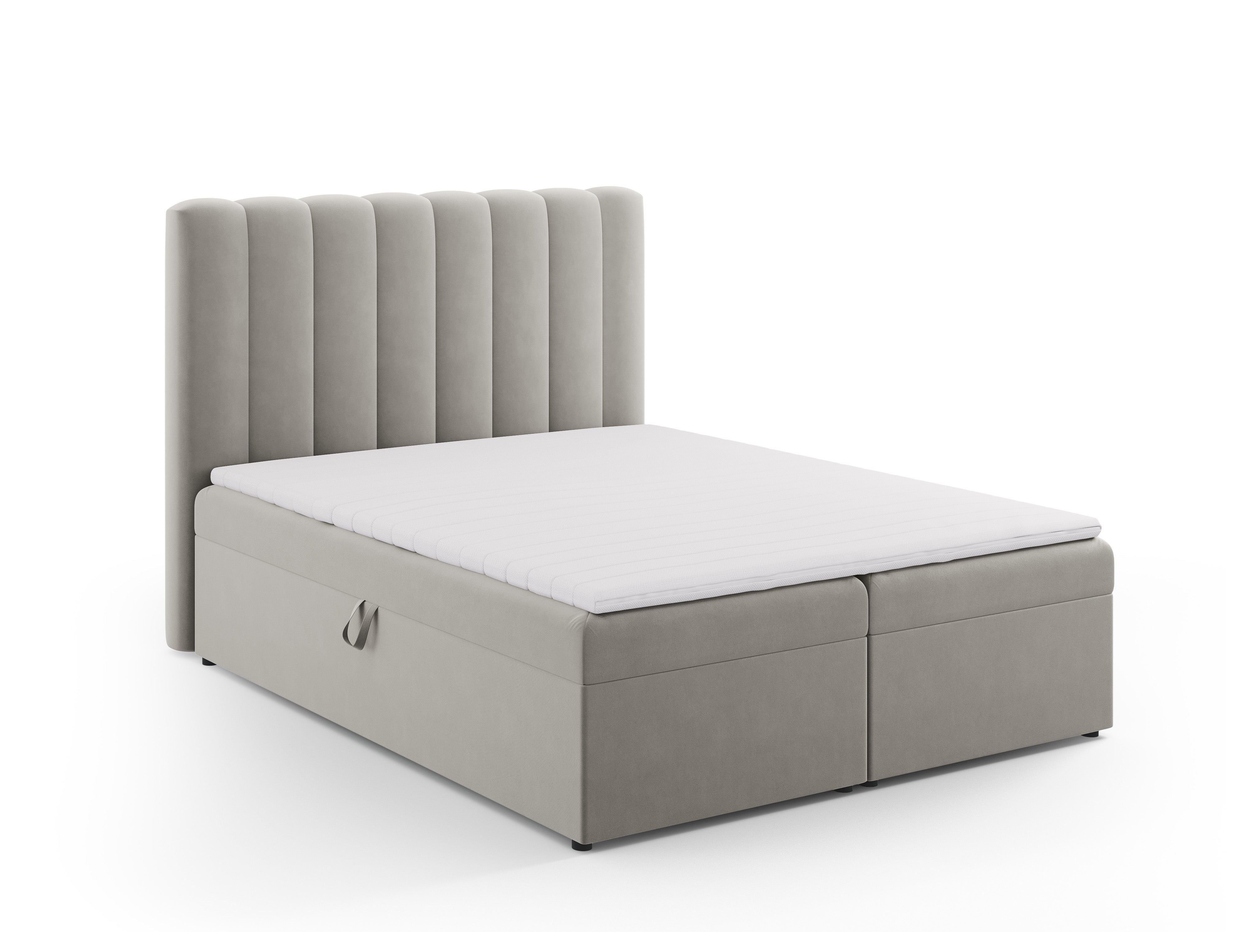 Box spring krevet Kelp, Materijal: Baršun