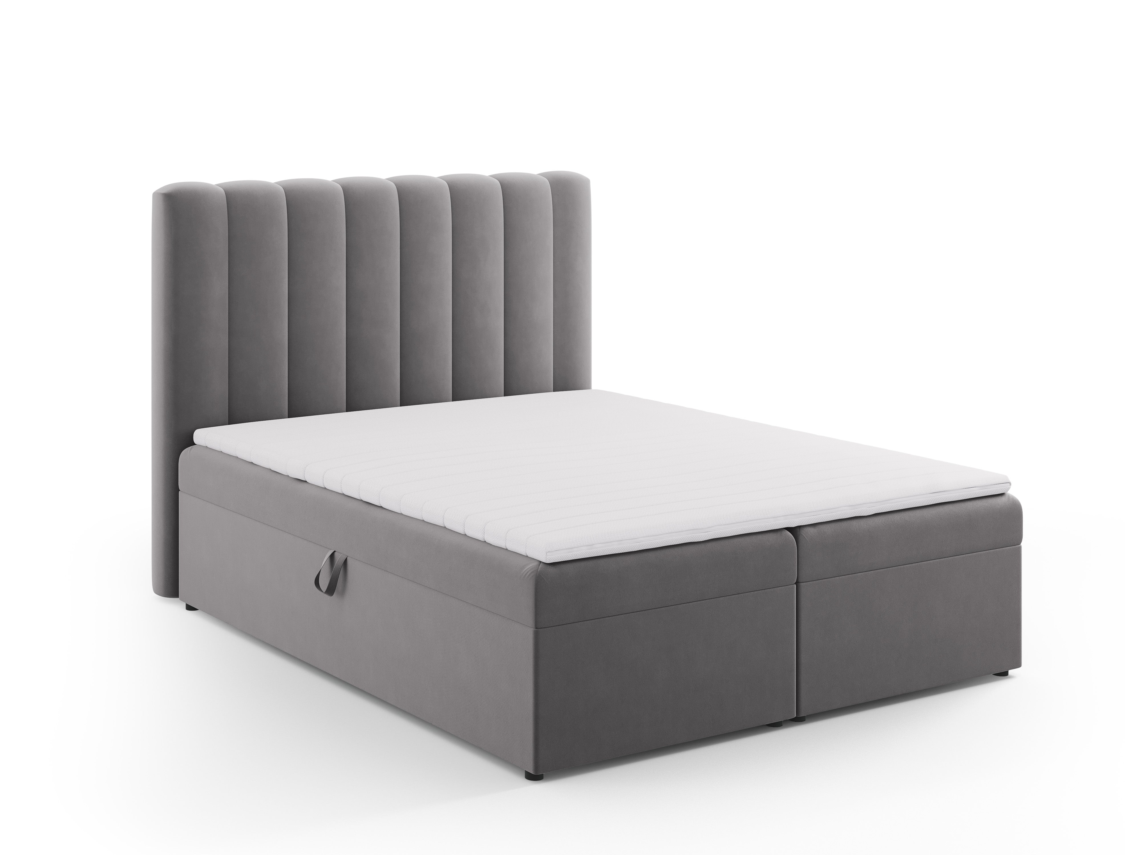 Box spring krevet Kelp, Materijal: Baršun