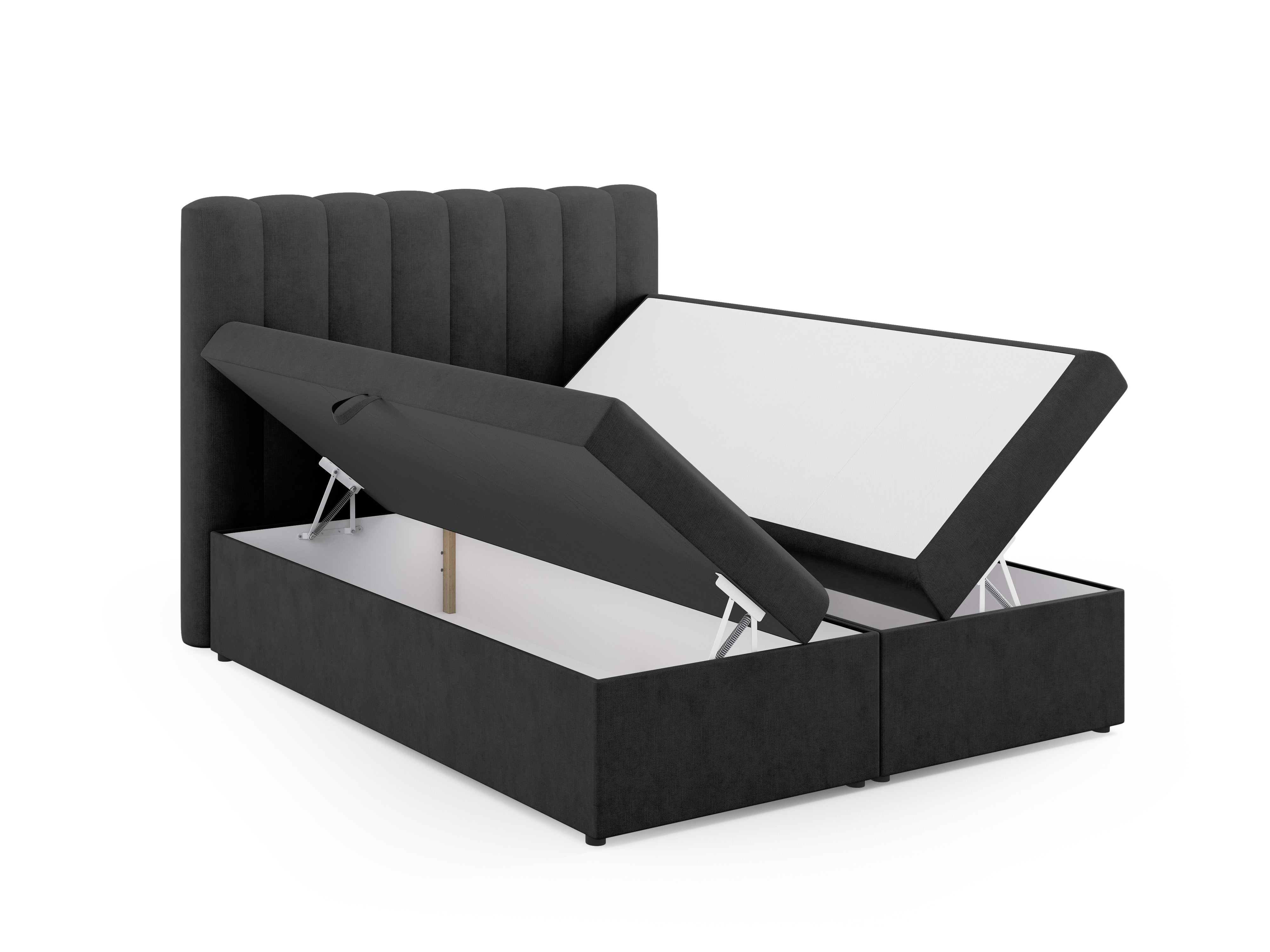 Box spring krevet Kelp, Materijal: Strukturirana tkanina