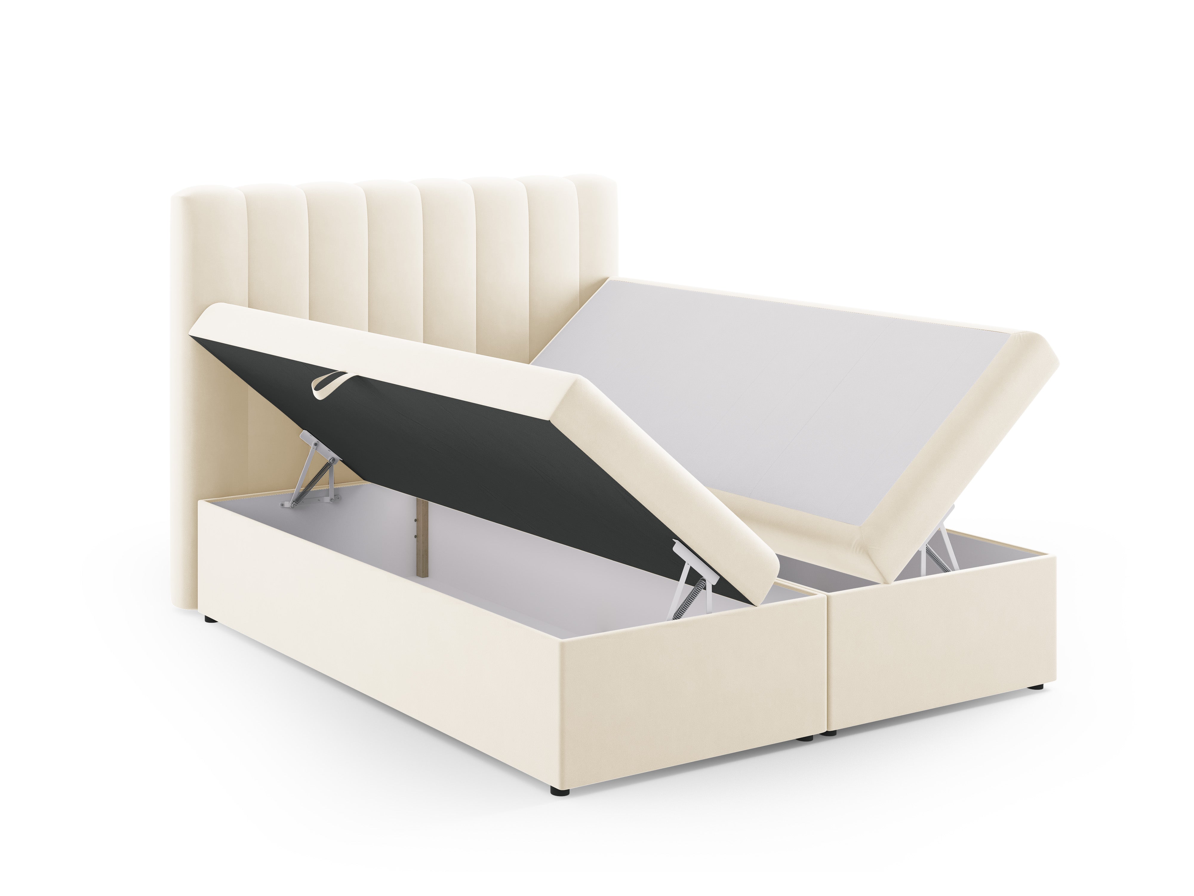 Box spring krevet Kelp, Materijal: Baršun