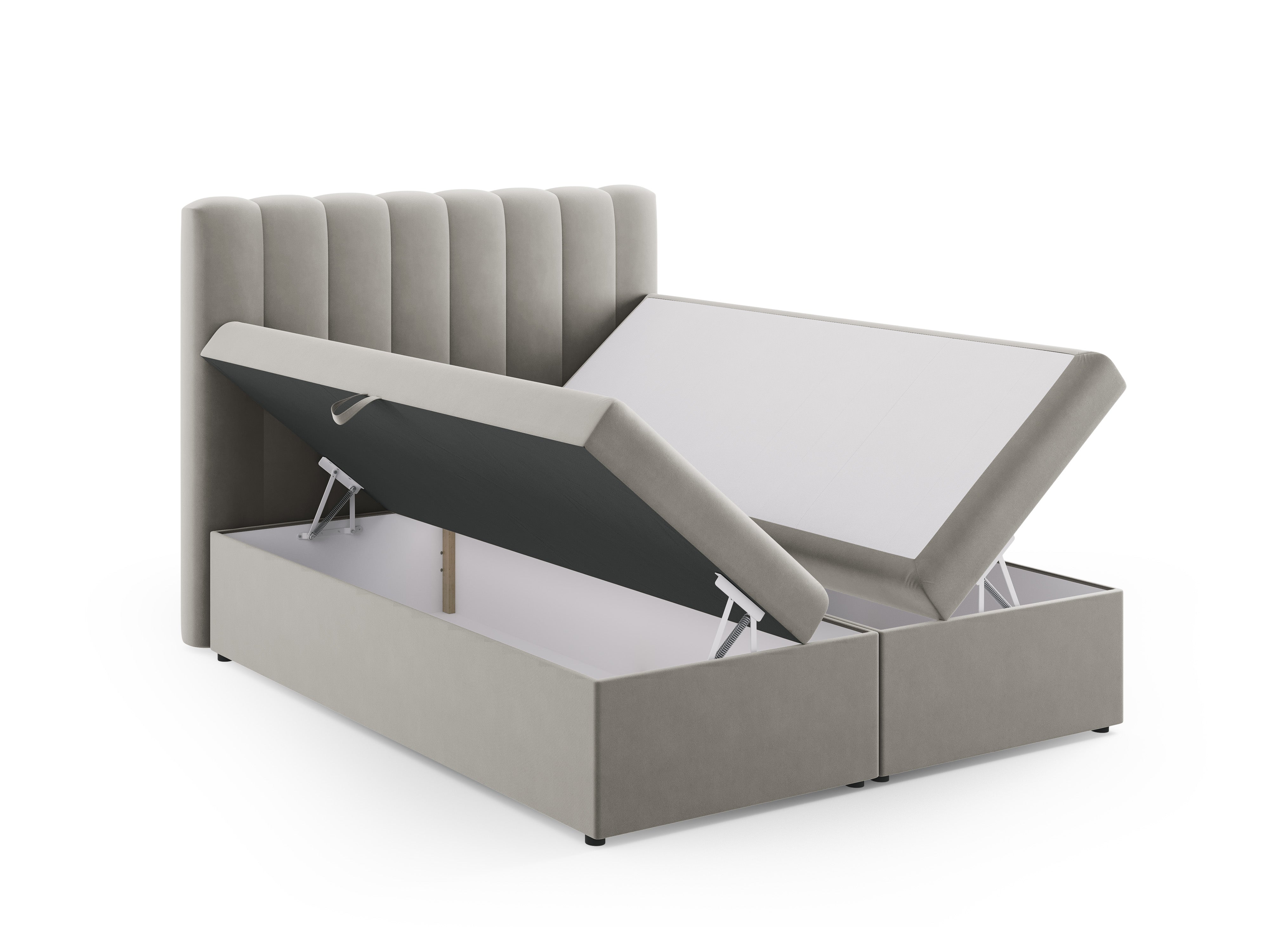 Box spring krevet Kelp, Materijal: Baršun