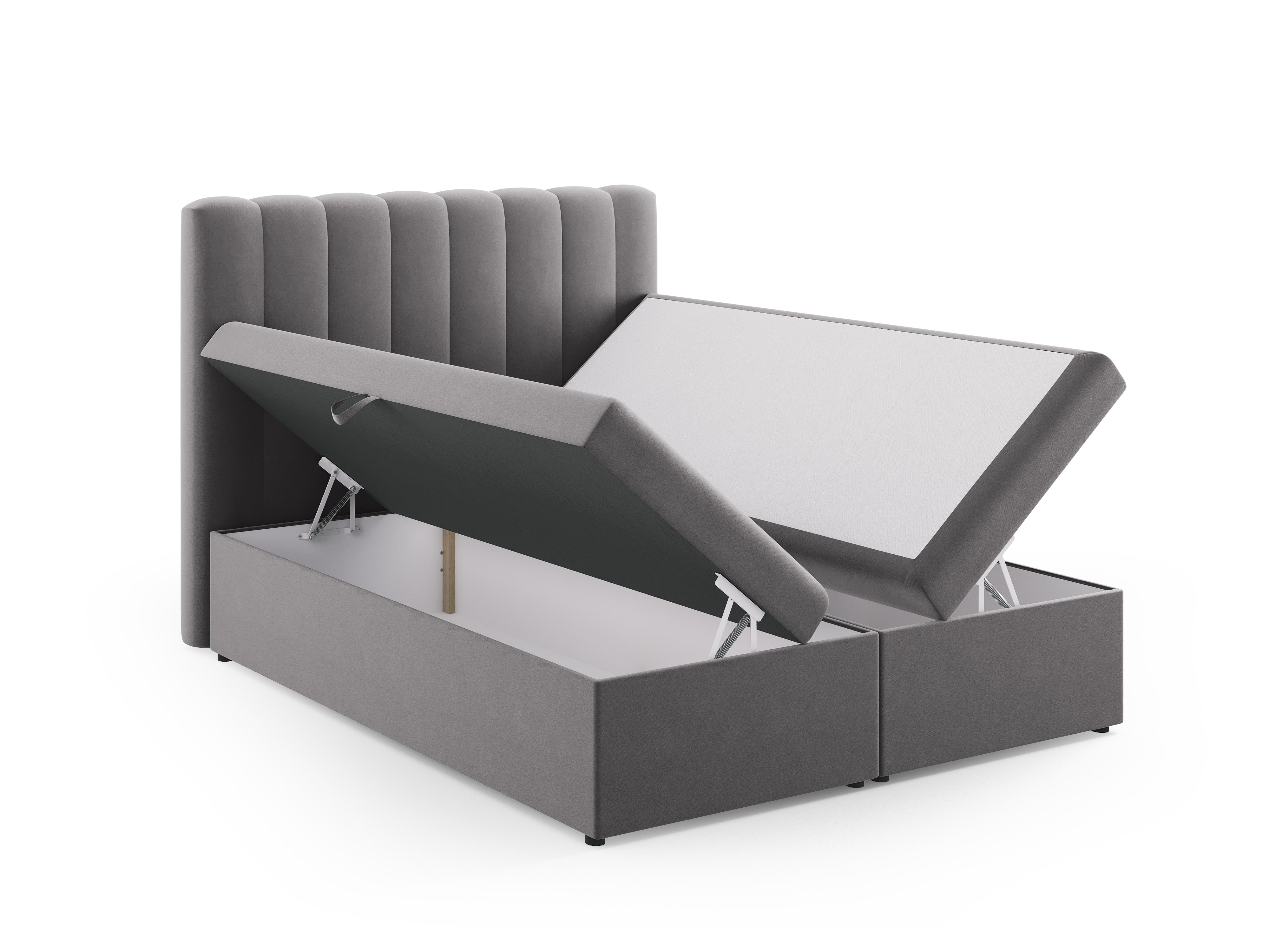 Box spring krevet Kelp, Materijal: Baršun