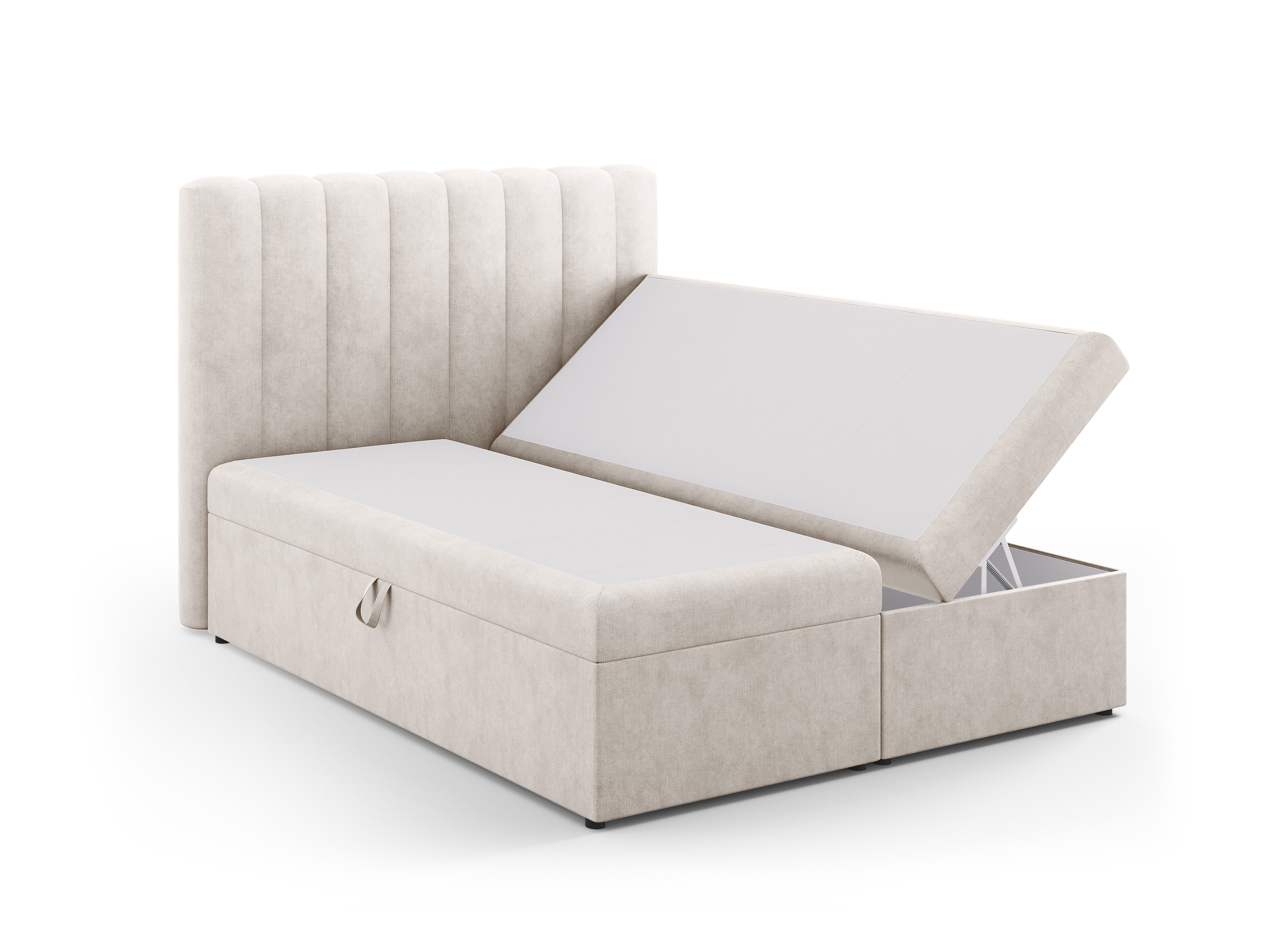 Box spring krevet Kelp, Materijal: Strukturirana tkanina