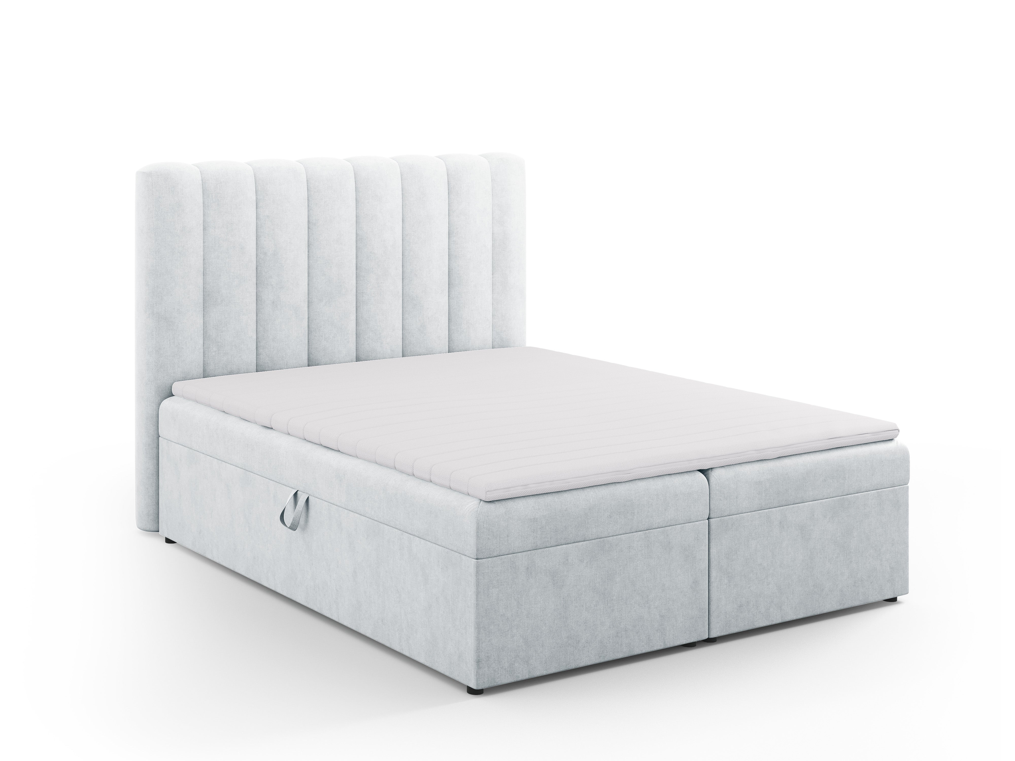 Box spring krevet Kelp, Materijal: Strukturirana tkanina