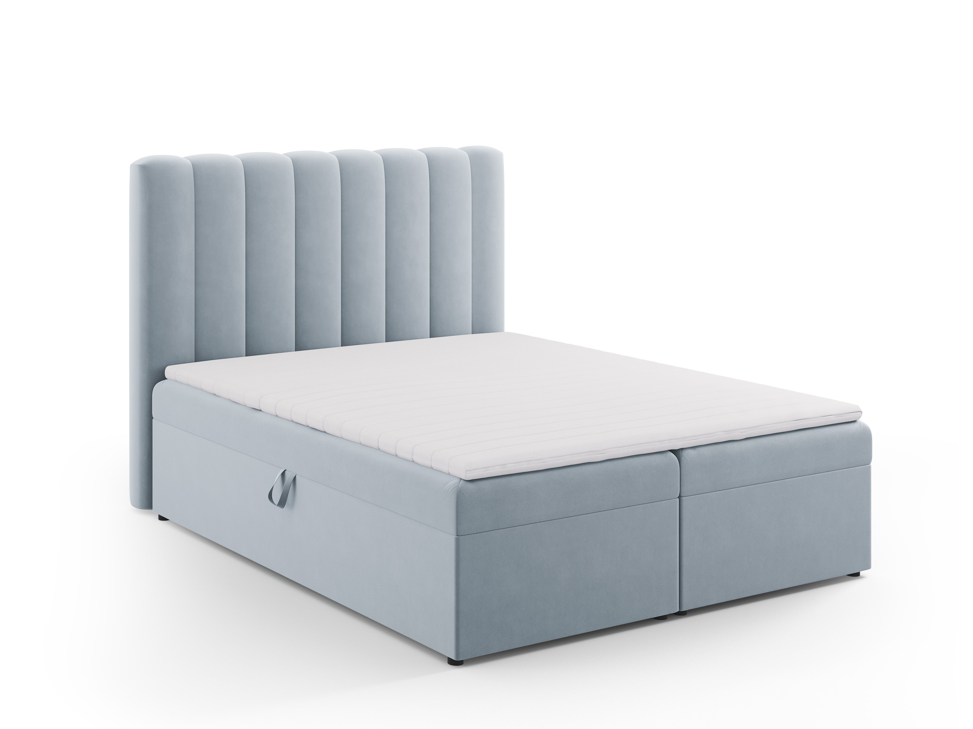 Box spring krevet Kelp, Materijal: Baršun