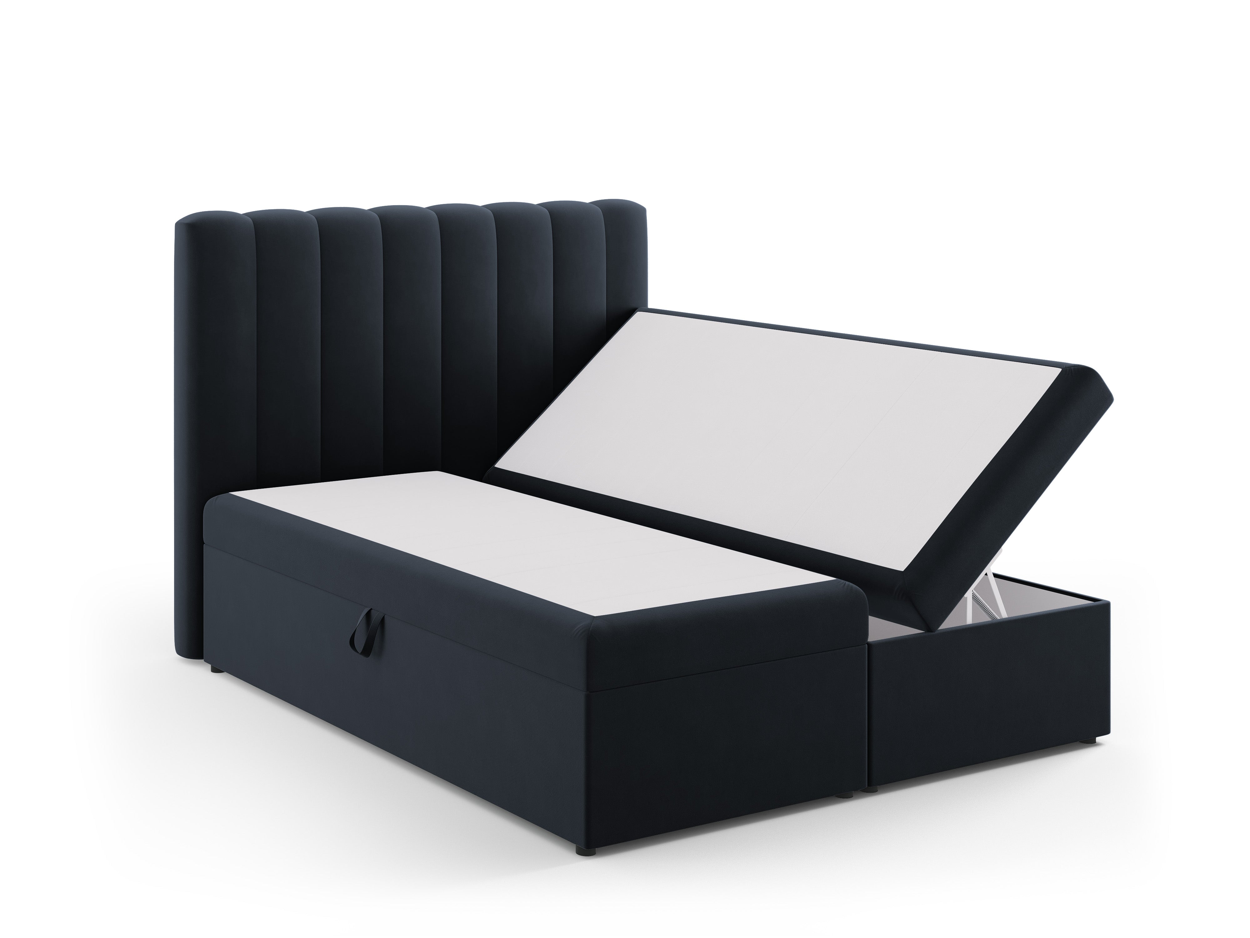 Box spring krevet Kelp, Materijal: Baršun
