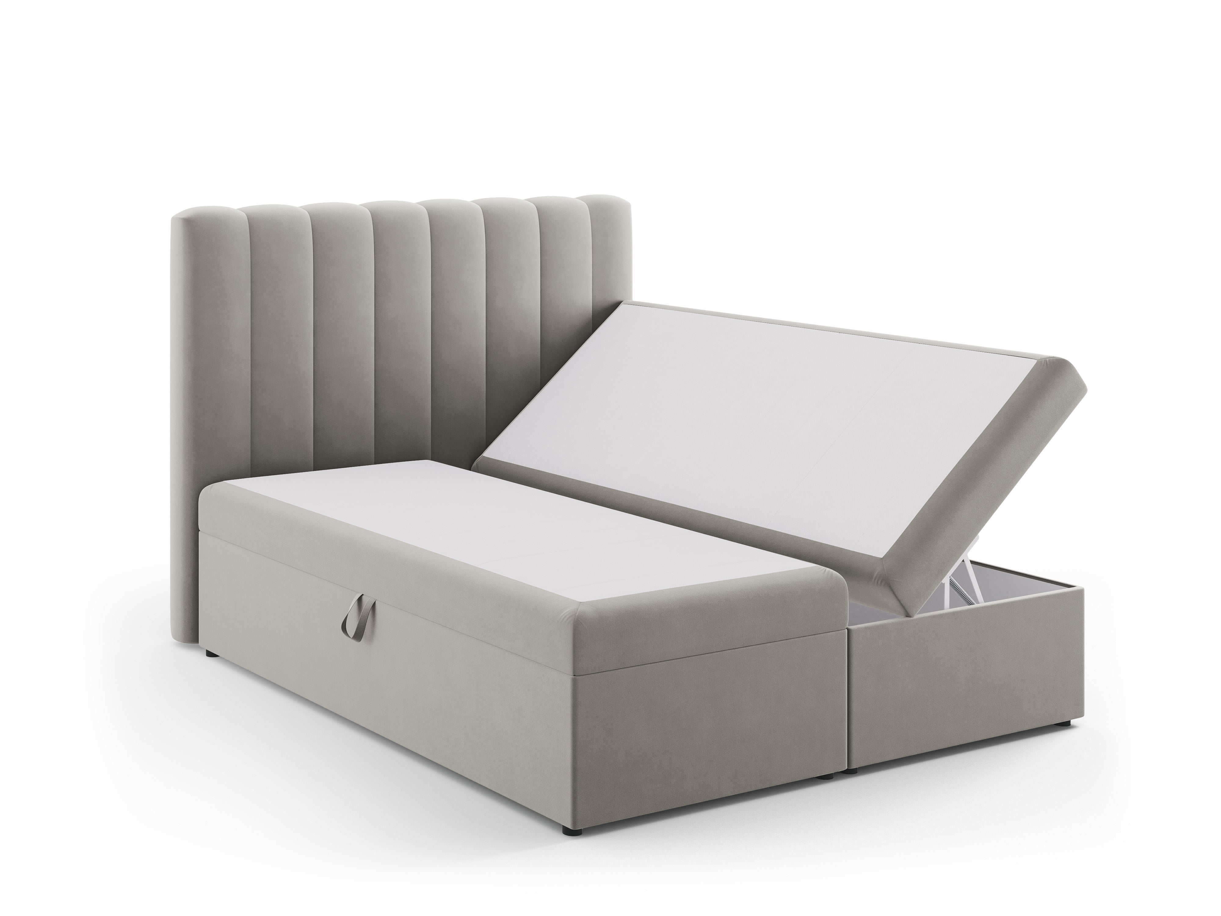 Box spring krevet Kelp, Materijal: Baršun