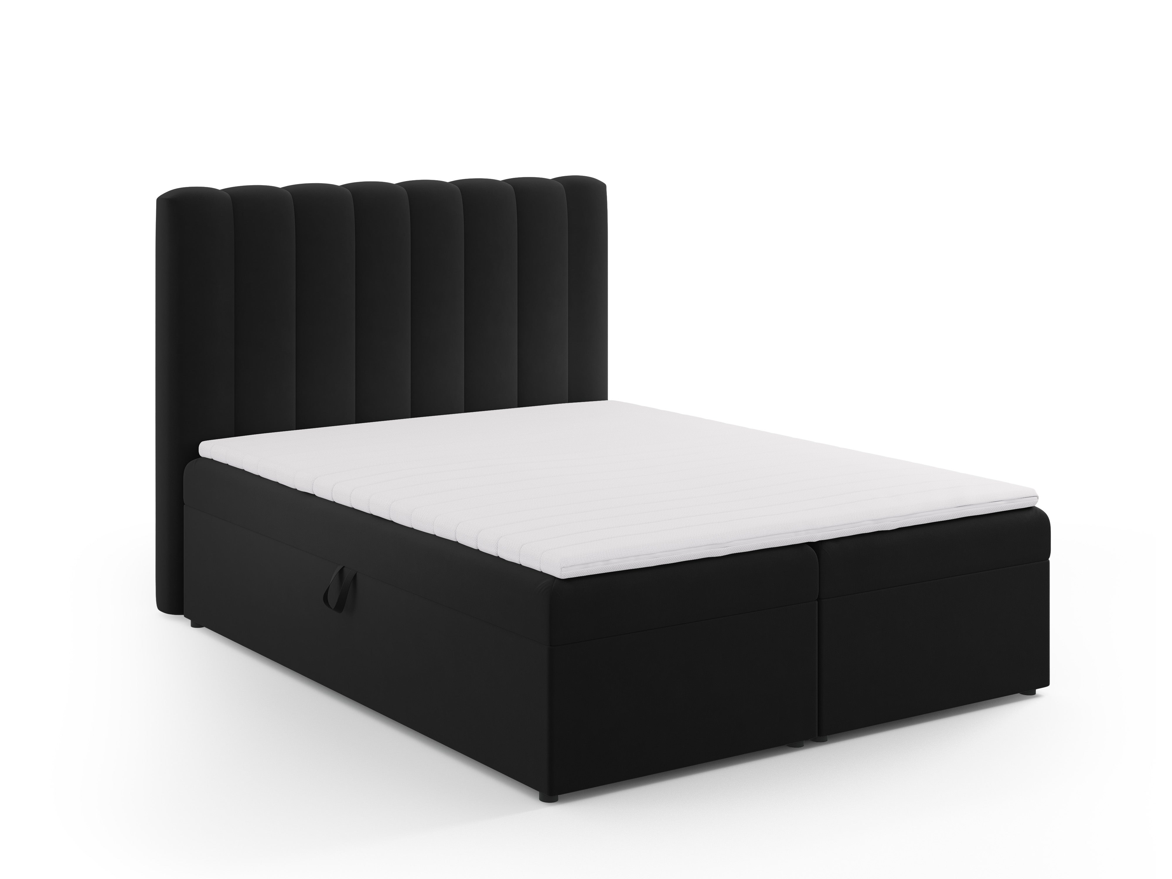 Box spring krevet Kelp, Materijal: Baršun