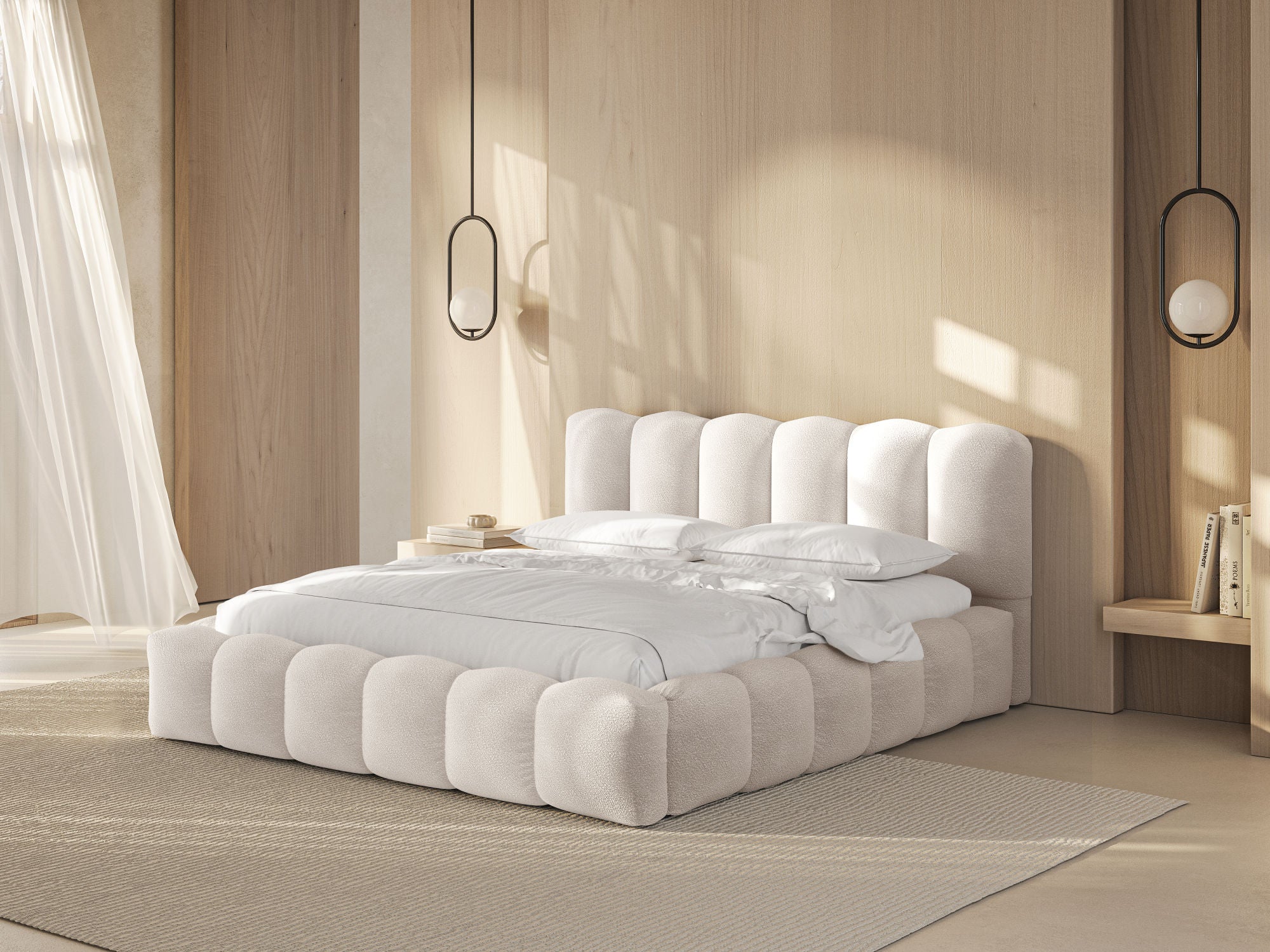 Lupine krevet, Materijal: Boucle