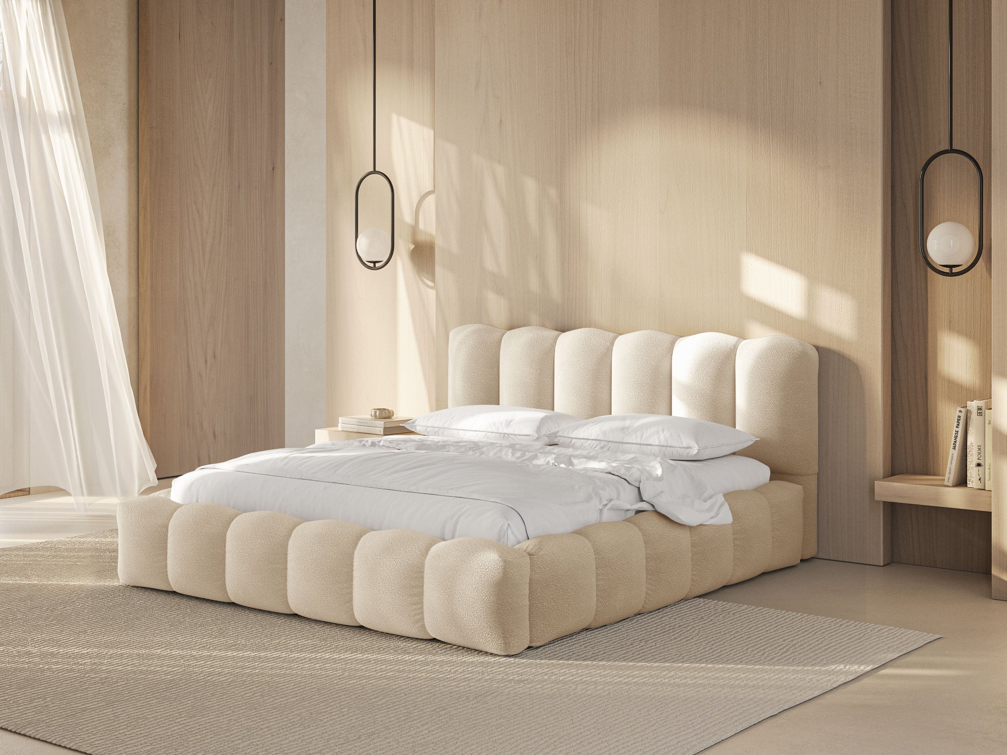 Lupine krevet, Materijal: Boucle