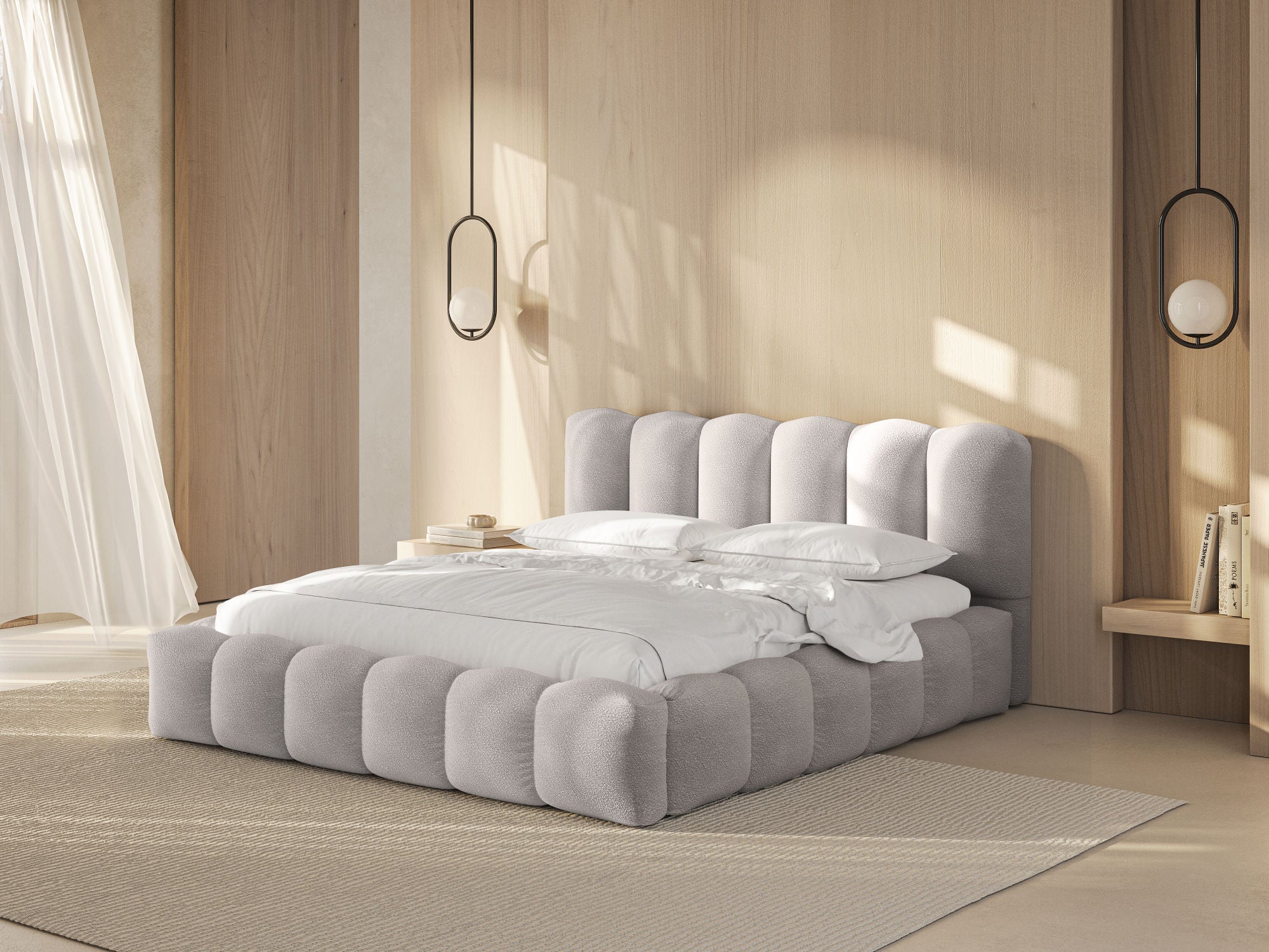 Lupine krevet, Materijal: Boucle