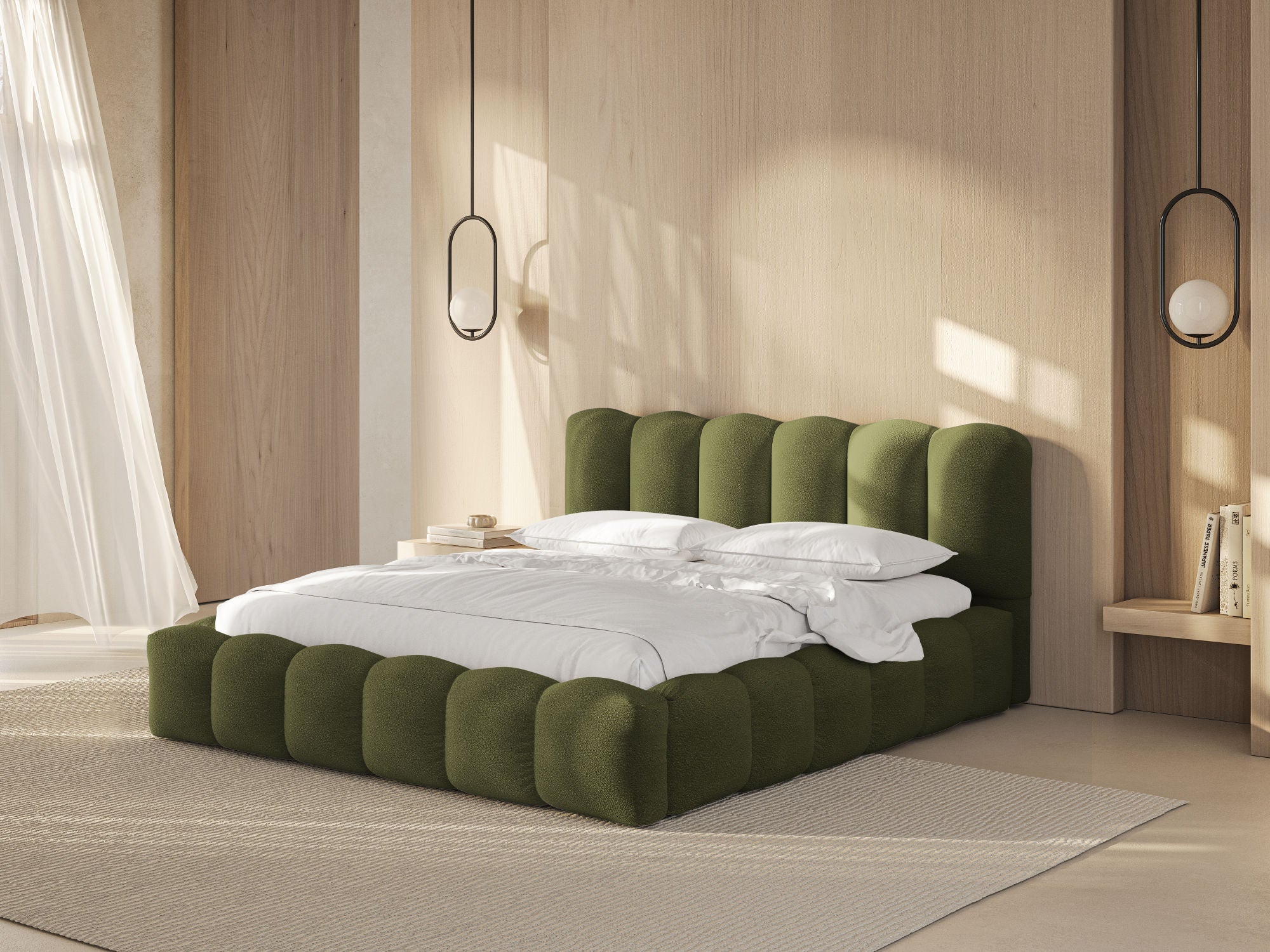 Lupine krevet, Materijal: Boucle