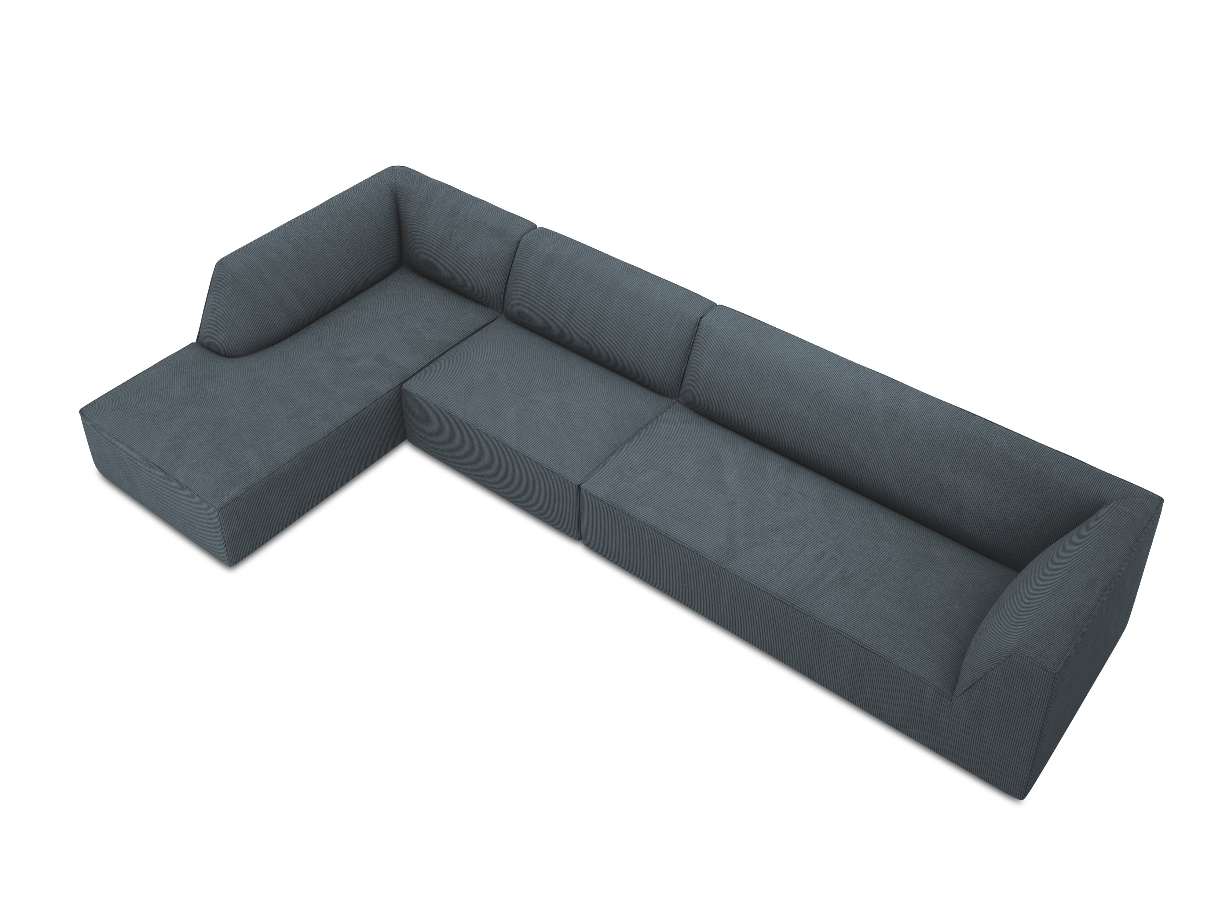 Kutna garnitura Ruby 366x180cm, Materijal: Rebrasta tkanina