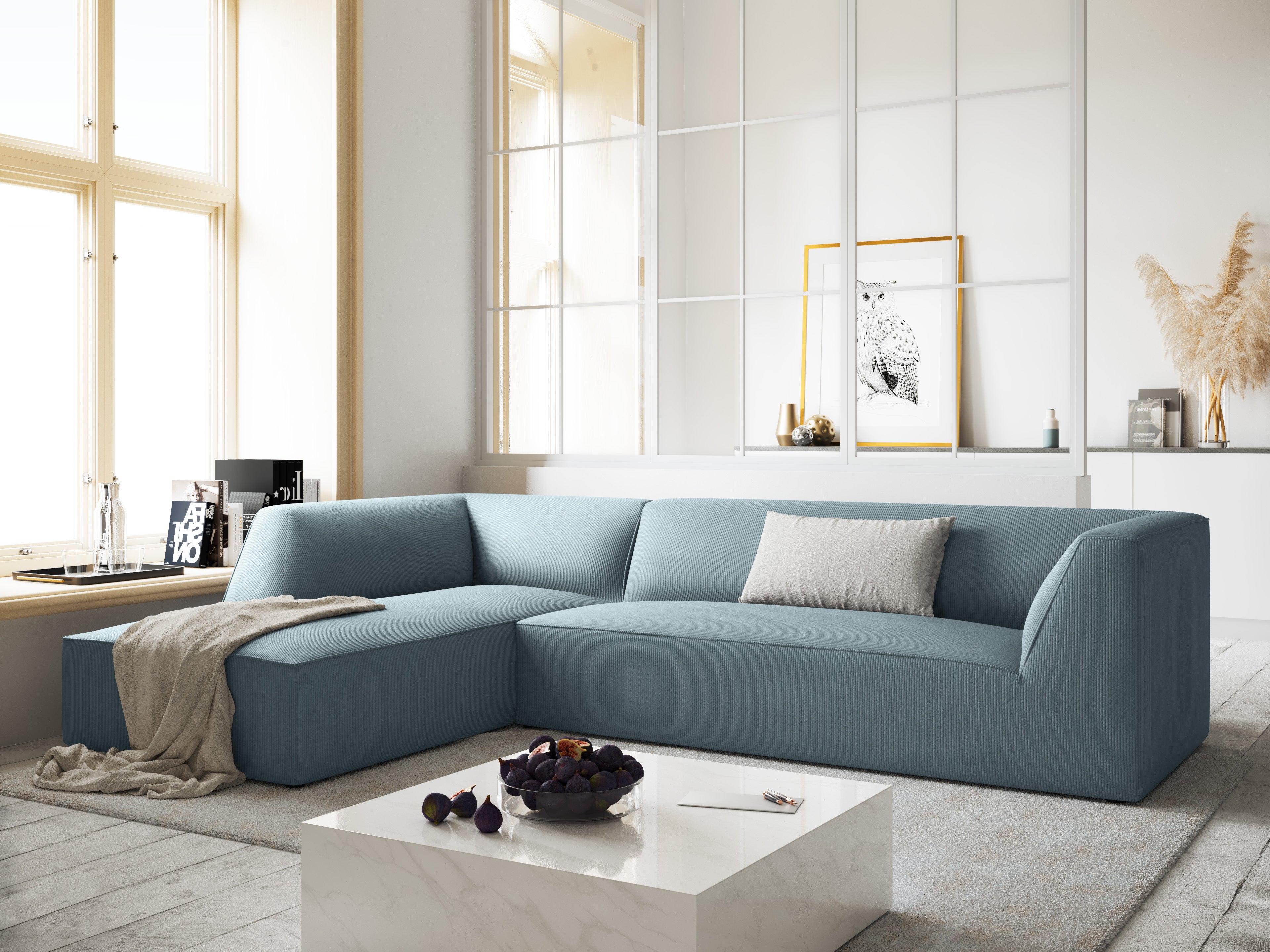 Kutna garnitura Ruby 273x180cm, Materijal: Rebrasta tkanina