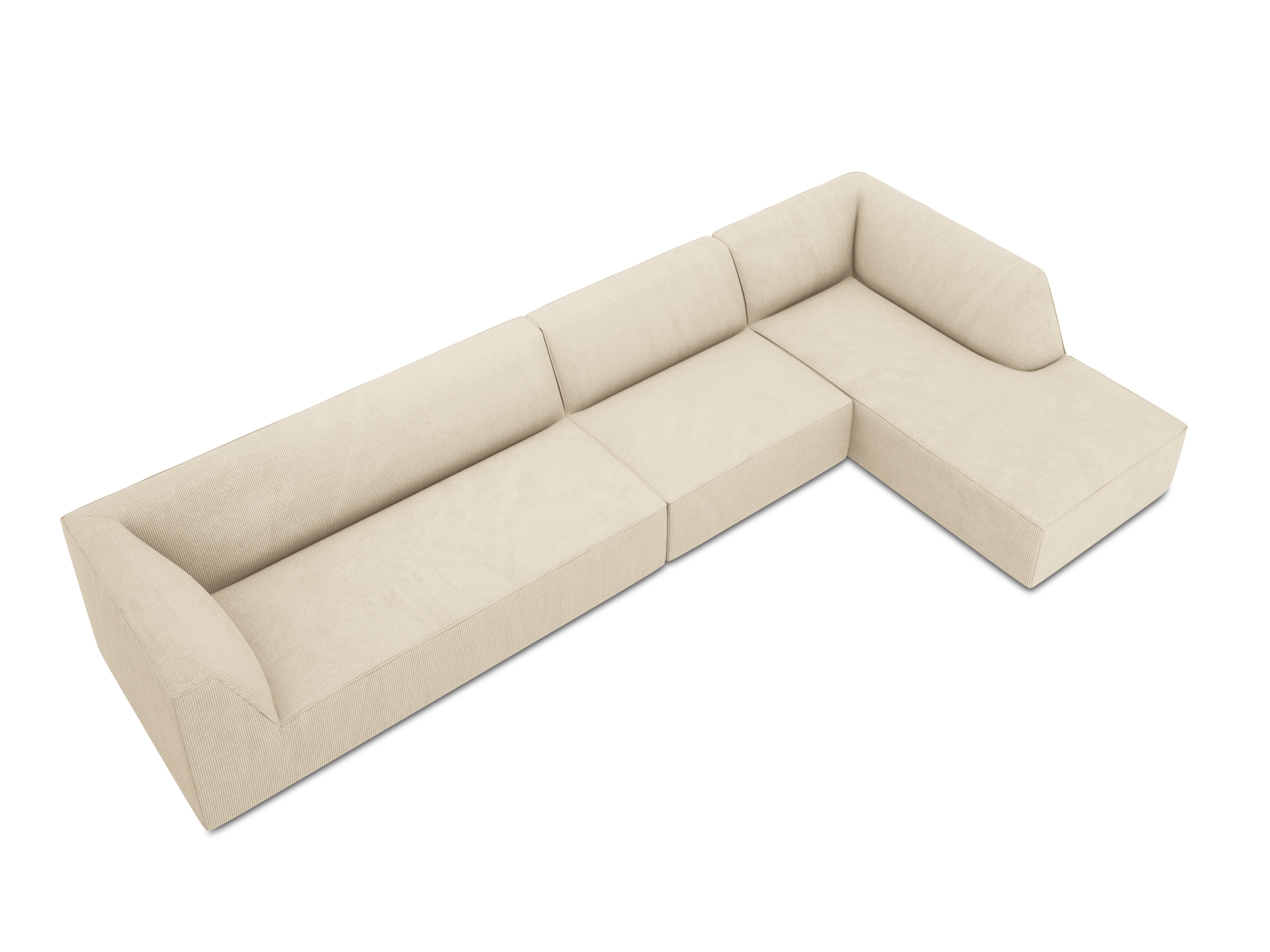 Kutna garnitura Ruby 366x180cm, Materijal: Rebrasta tkanina