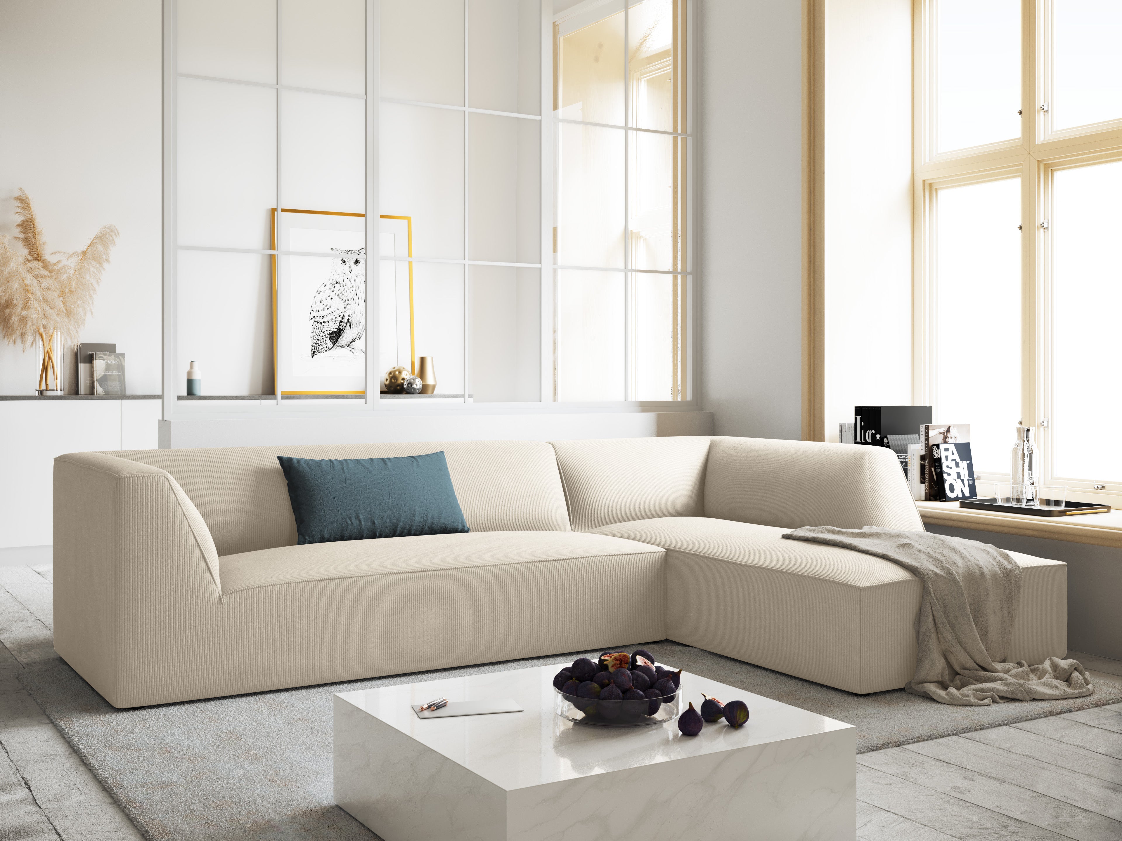Kutna garnitura Ruby 273x180cm, Materijal: Rebrasta tkanina