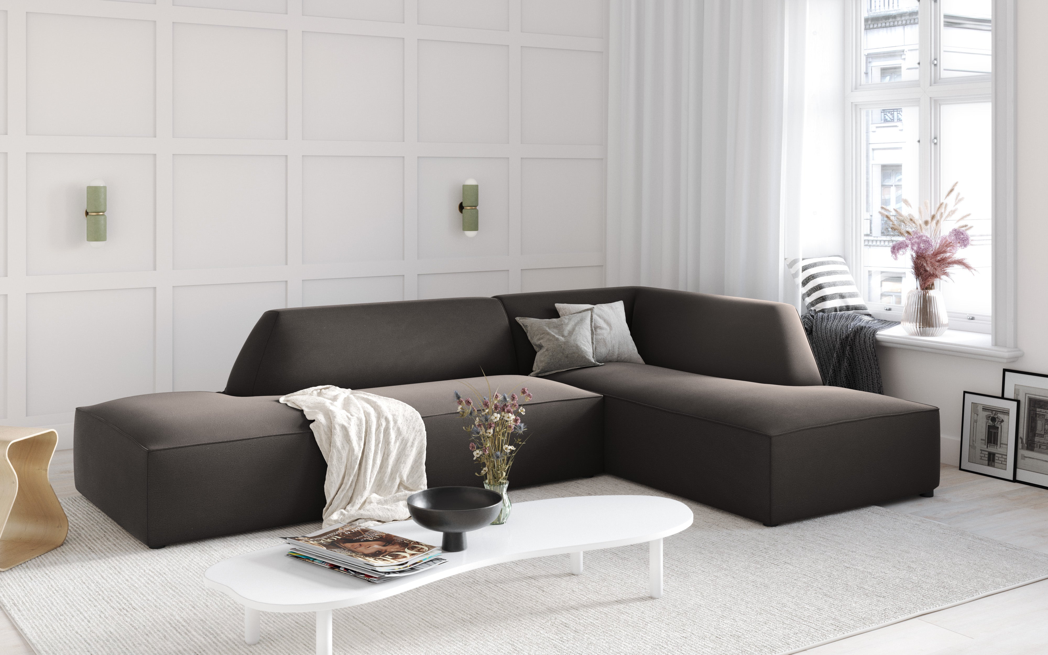 Kutna garnitura Ruby 273x180cm, Materijal: Baršun