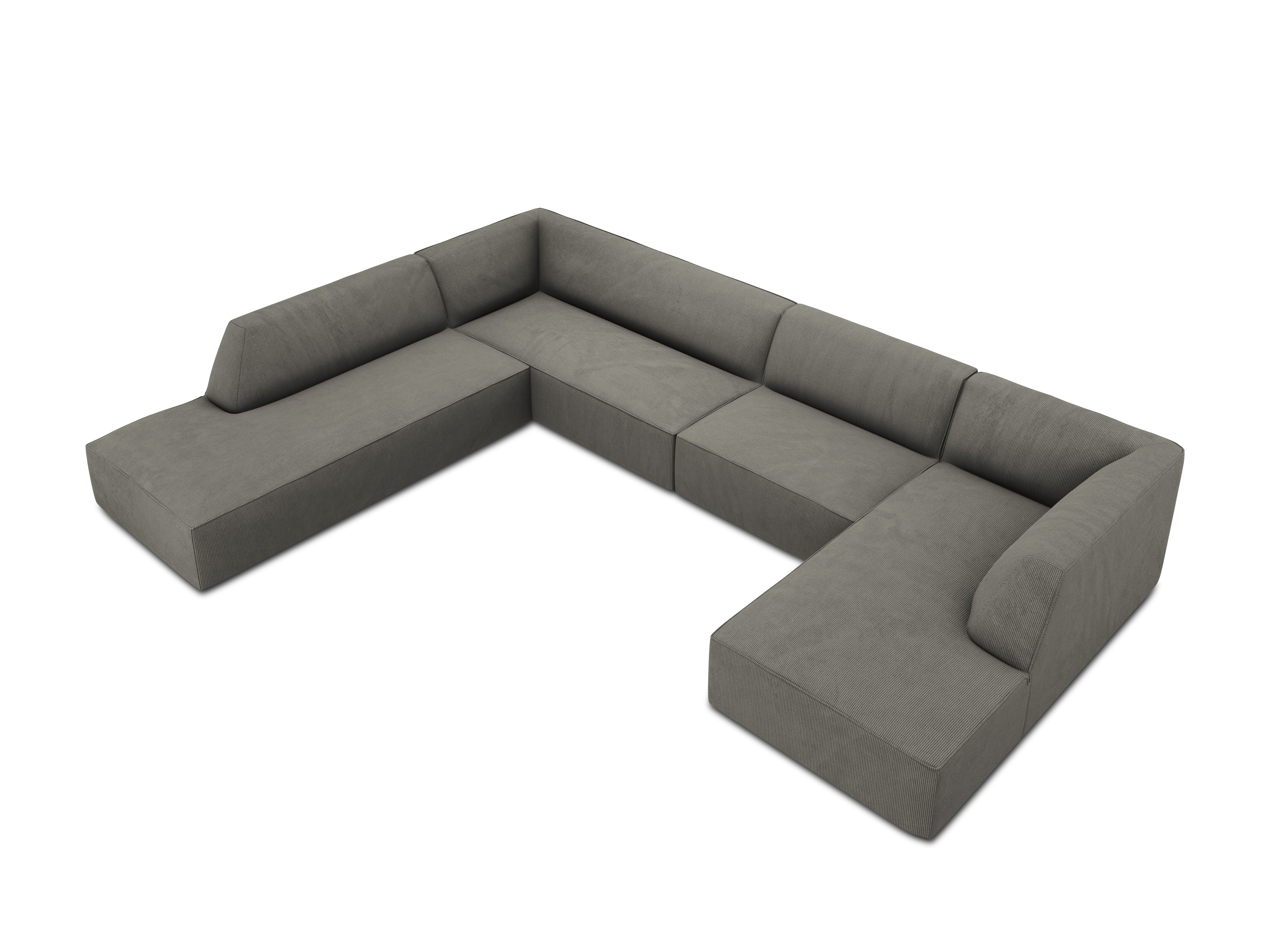 Kutna garnitura Ruby 366x273cm, Materijal: Rebrasta tkanina