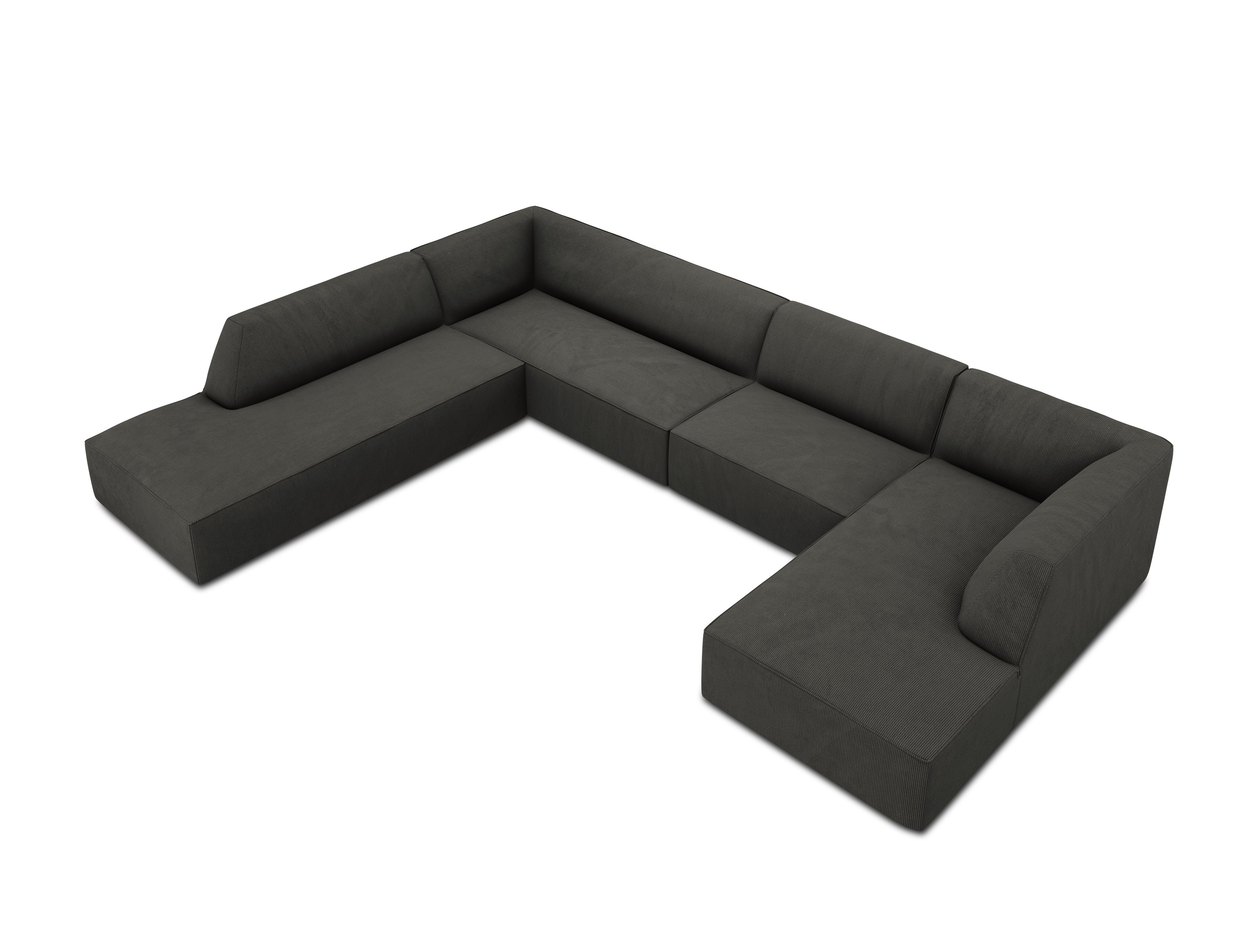 Kutna garnitura Ruby 366x273cm, Materijal: Rebrasta tkanina