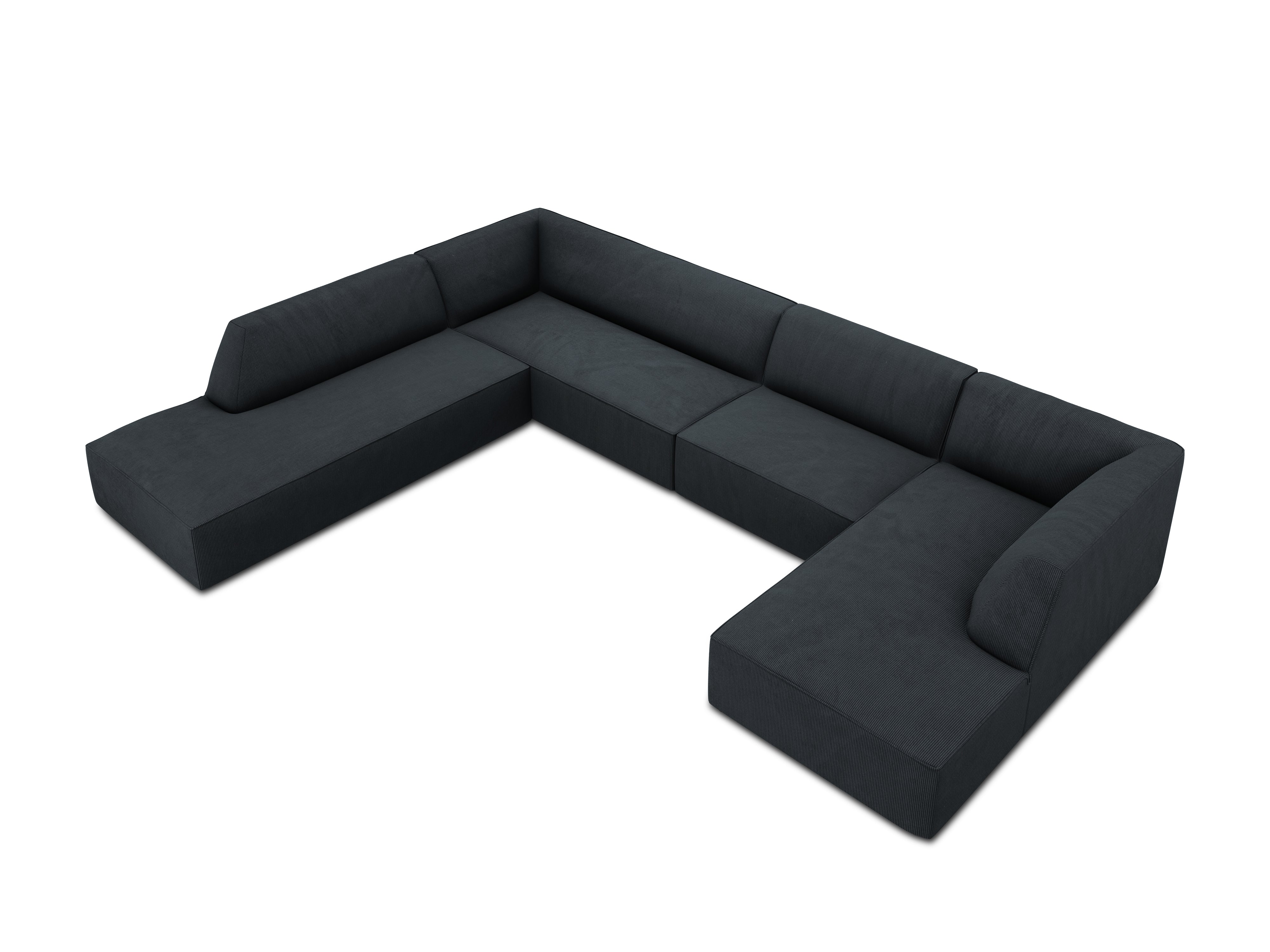 Kutna garnitura Ruby 366x273cm, Materijal: Rebrasta tkanina