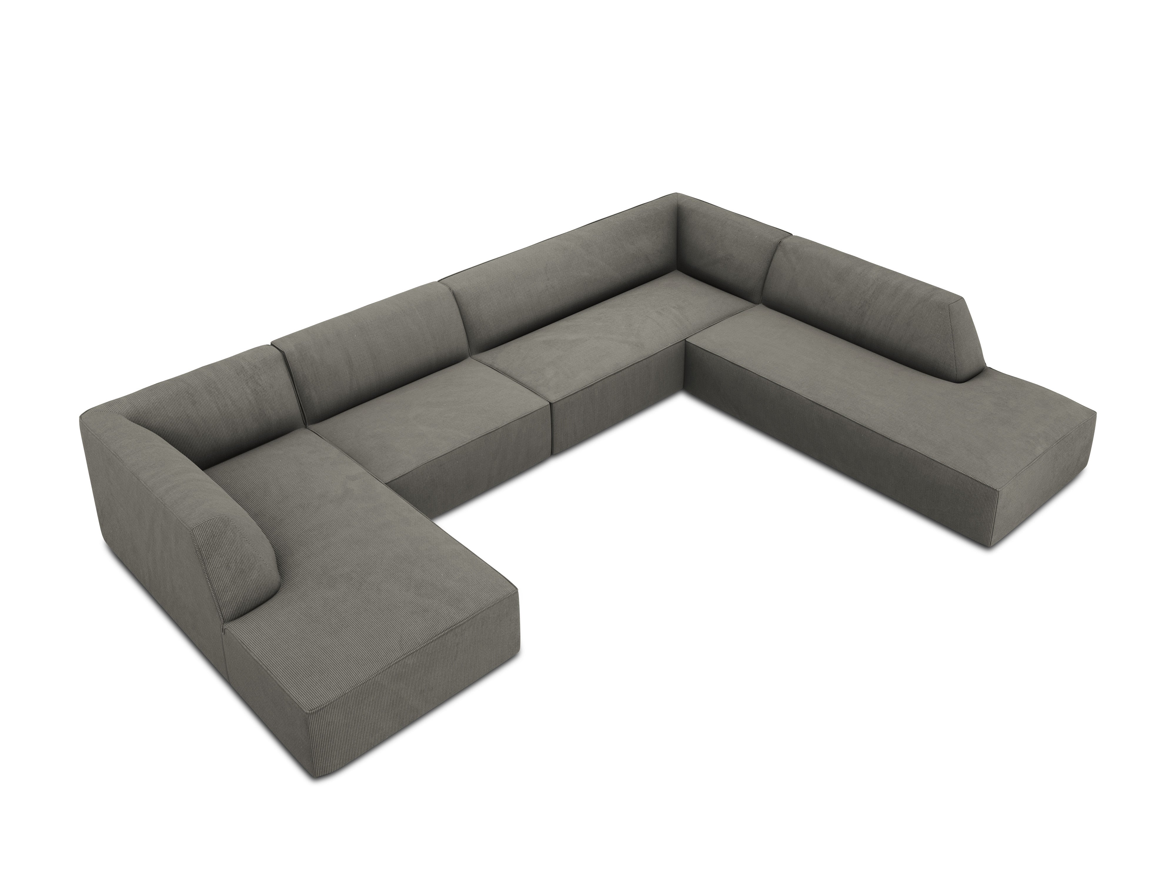 Kutna garnitura Ruby 366x273cm, Materijal: Rebrasta tkanina