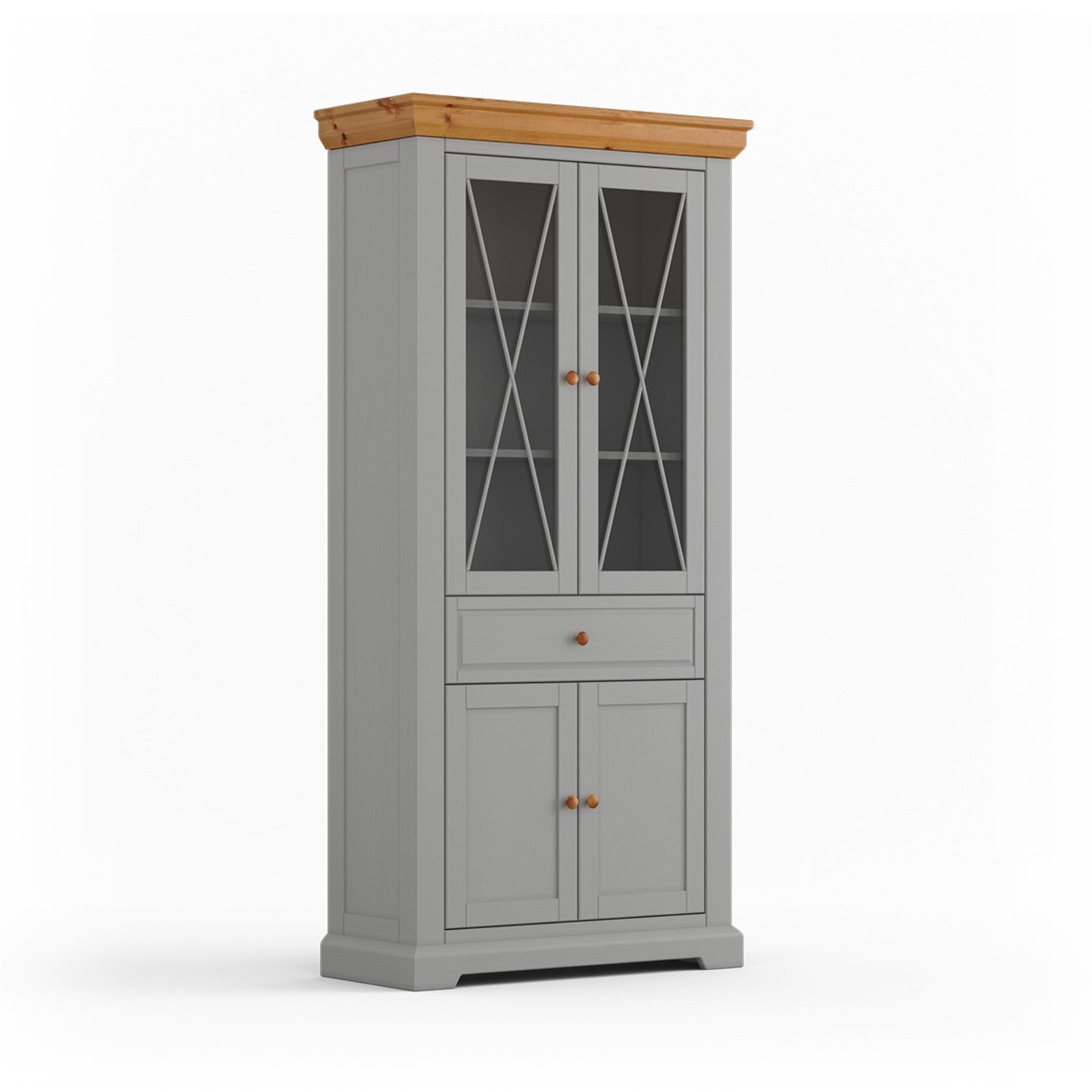 Vitrina Marone 41x199 cm, Materijal: Masivna Borovina