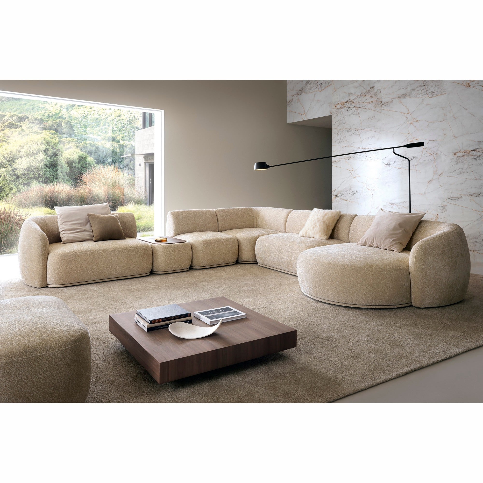 Modularna garnitura Nobo 308x147 cm, Materijal: Mogućnost izbora