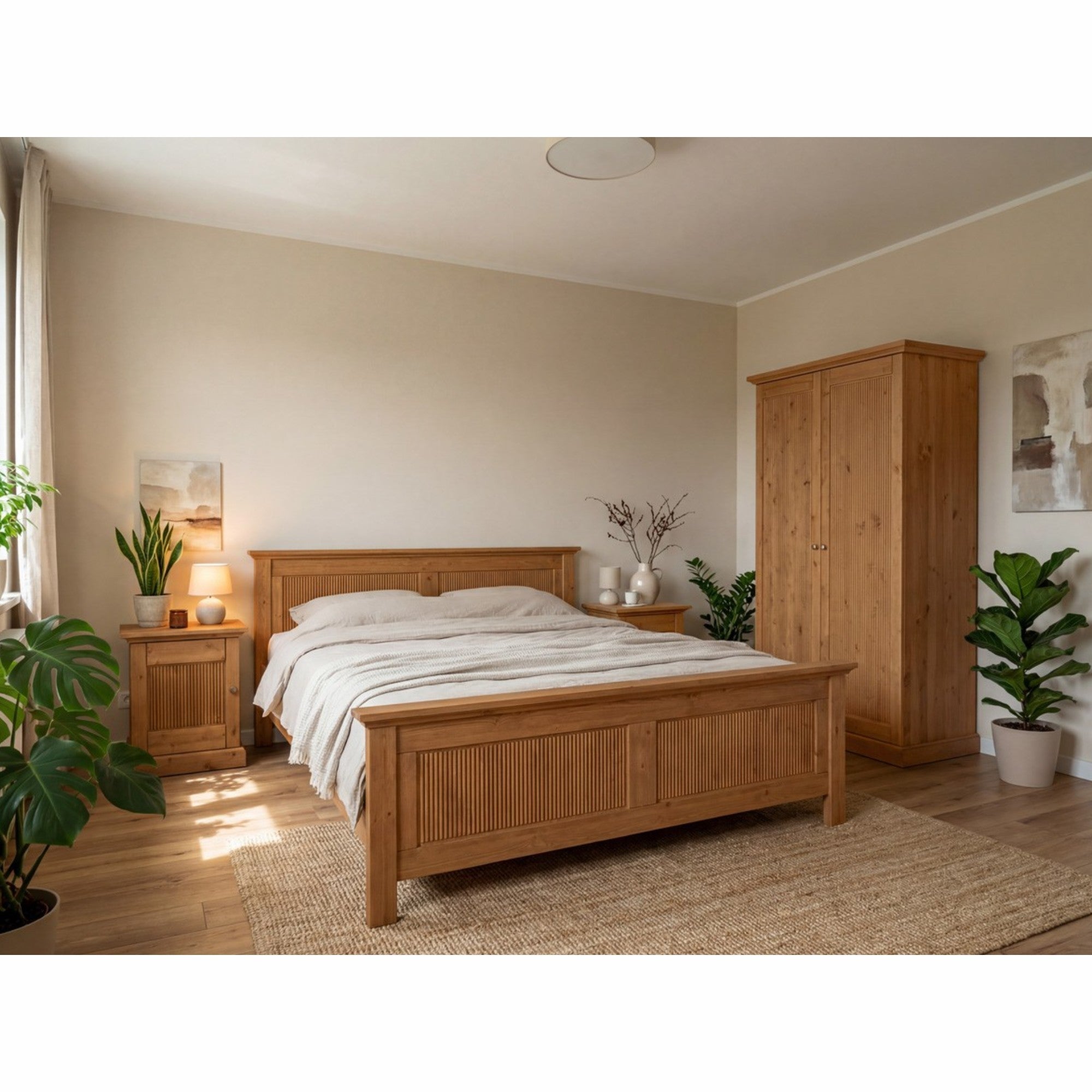 Ormar Rosella 129x212 cm, Materijal: Masivna Borovina