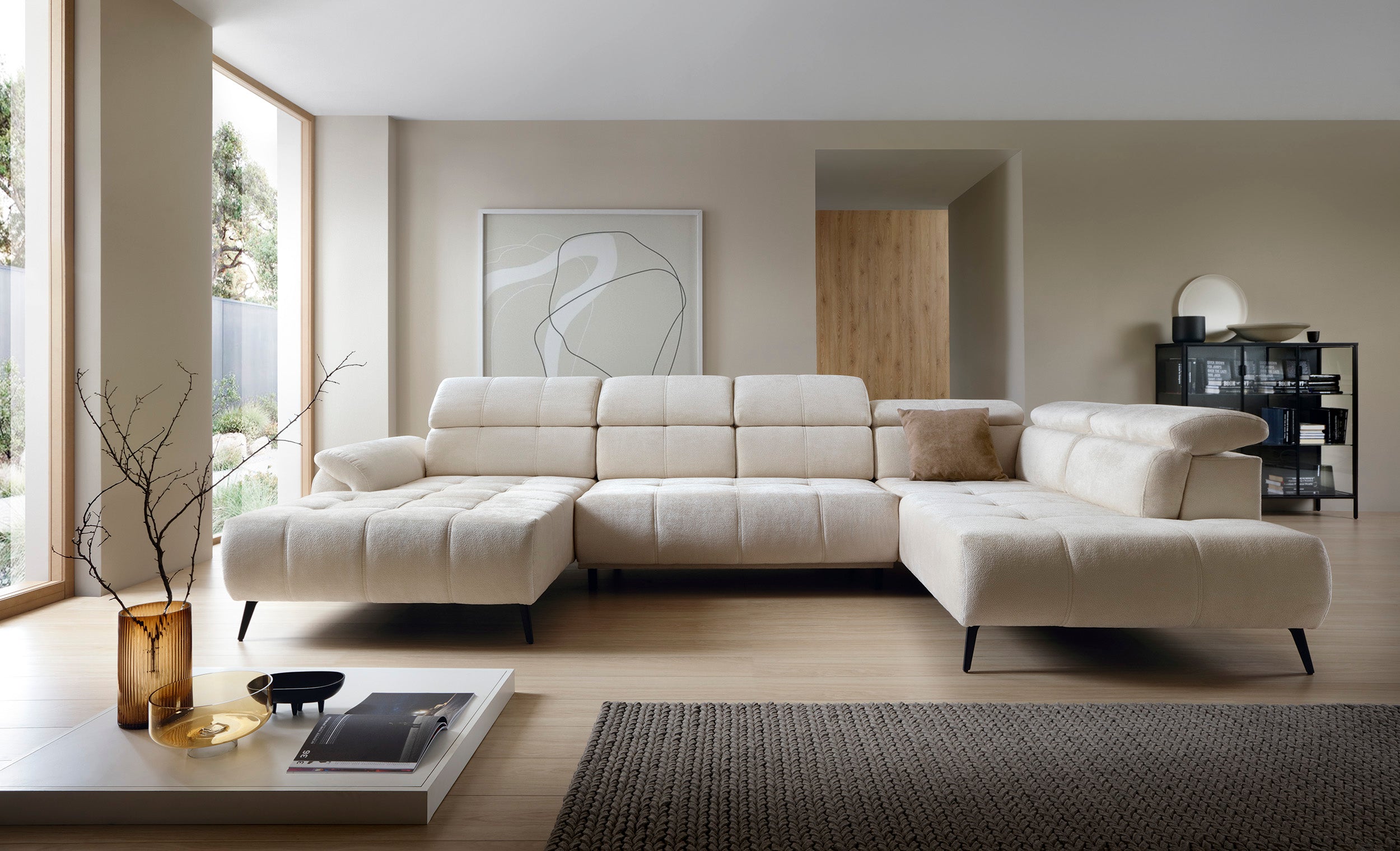 Kutna Garnitura Genova III 375x208cm, Materijal: Mogućnost izbora