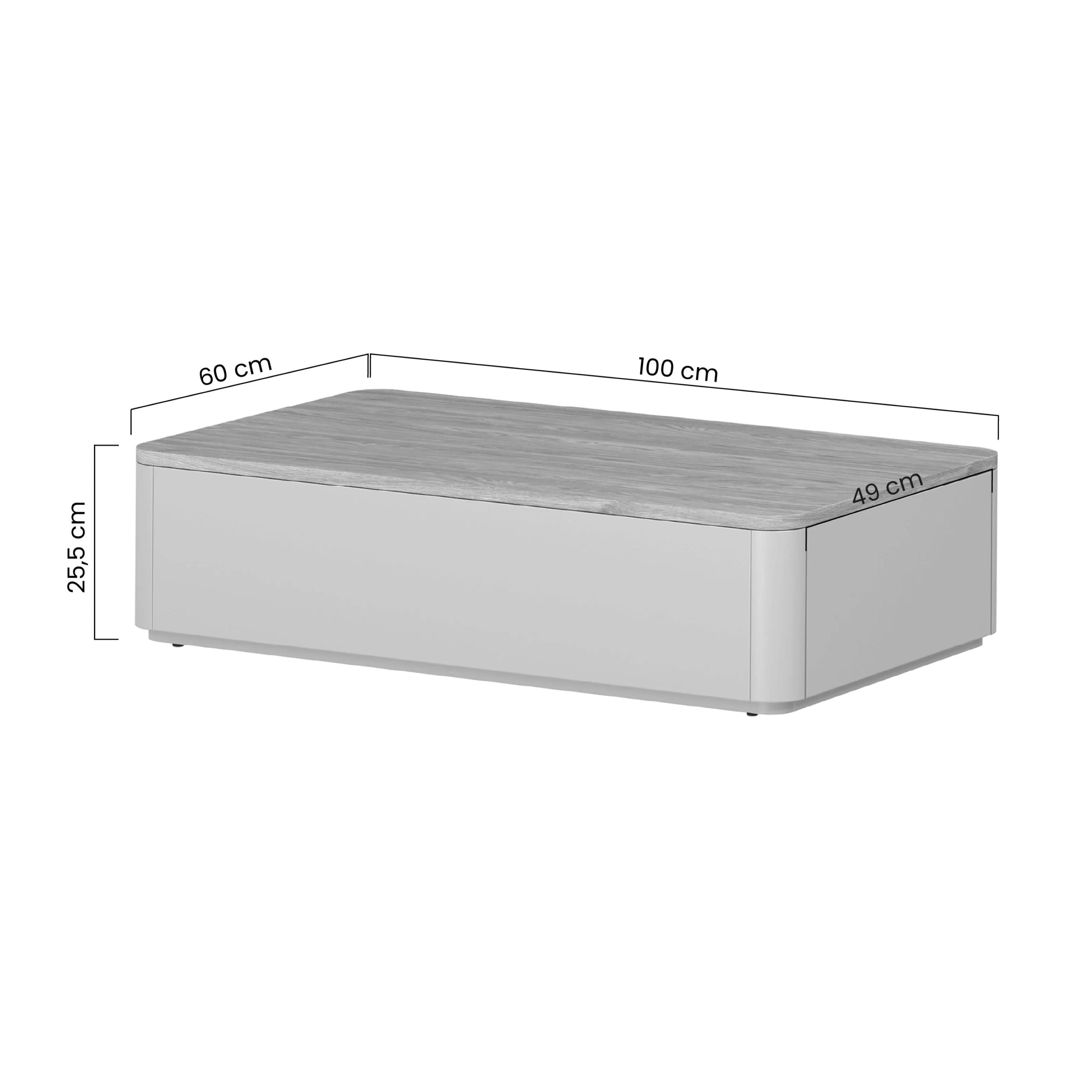Klub stolić Elivo 100x60cm, Materijal: MDF,Melaminska ploča